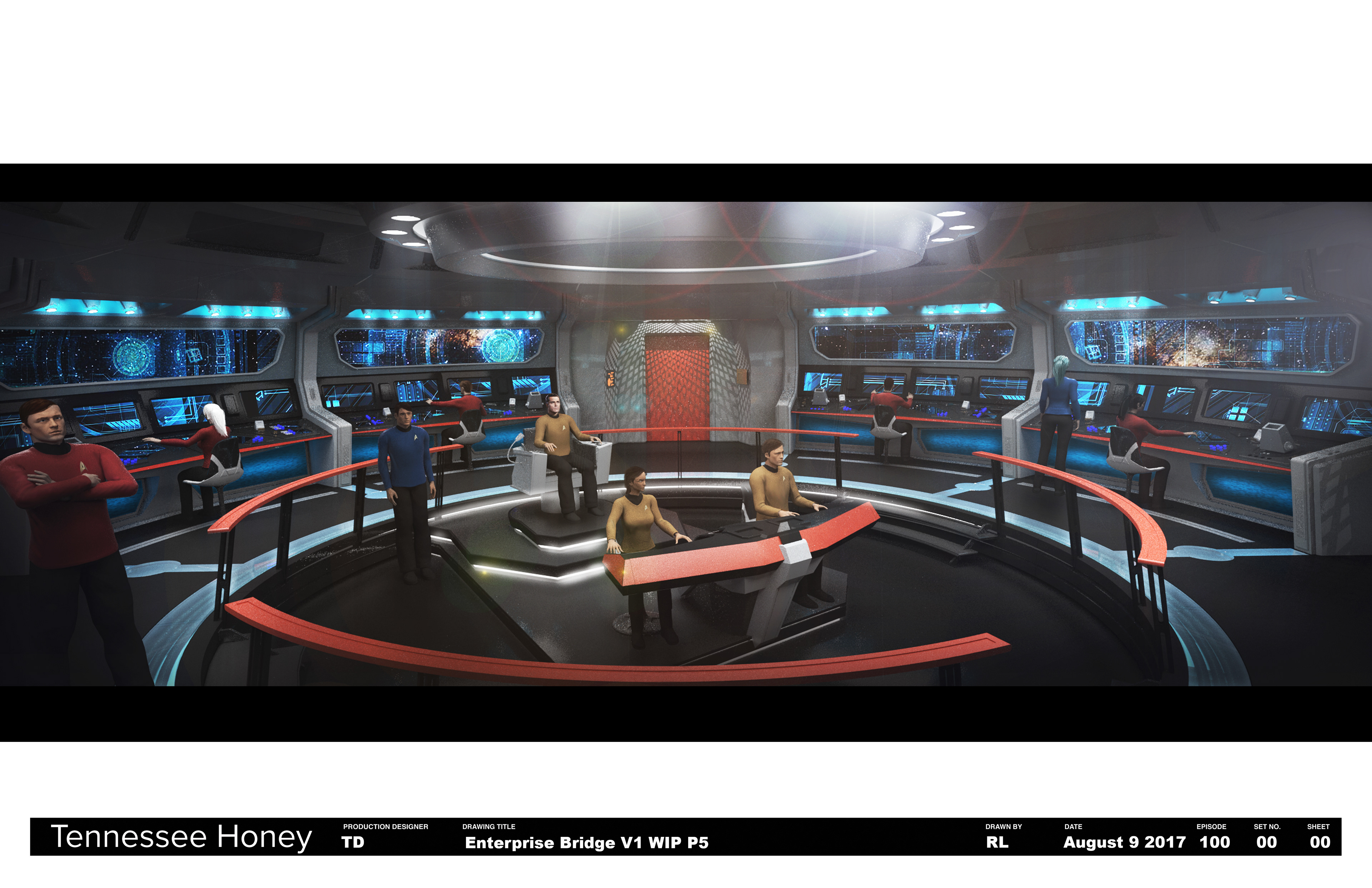 ST Discovery Season 1 : USS Enterprise Bridge Preliminary Work