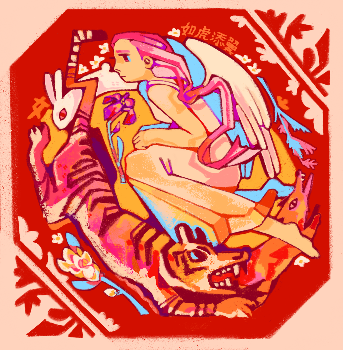 Angel, Tiger, Rabbit