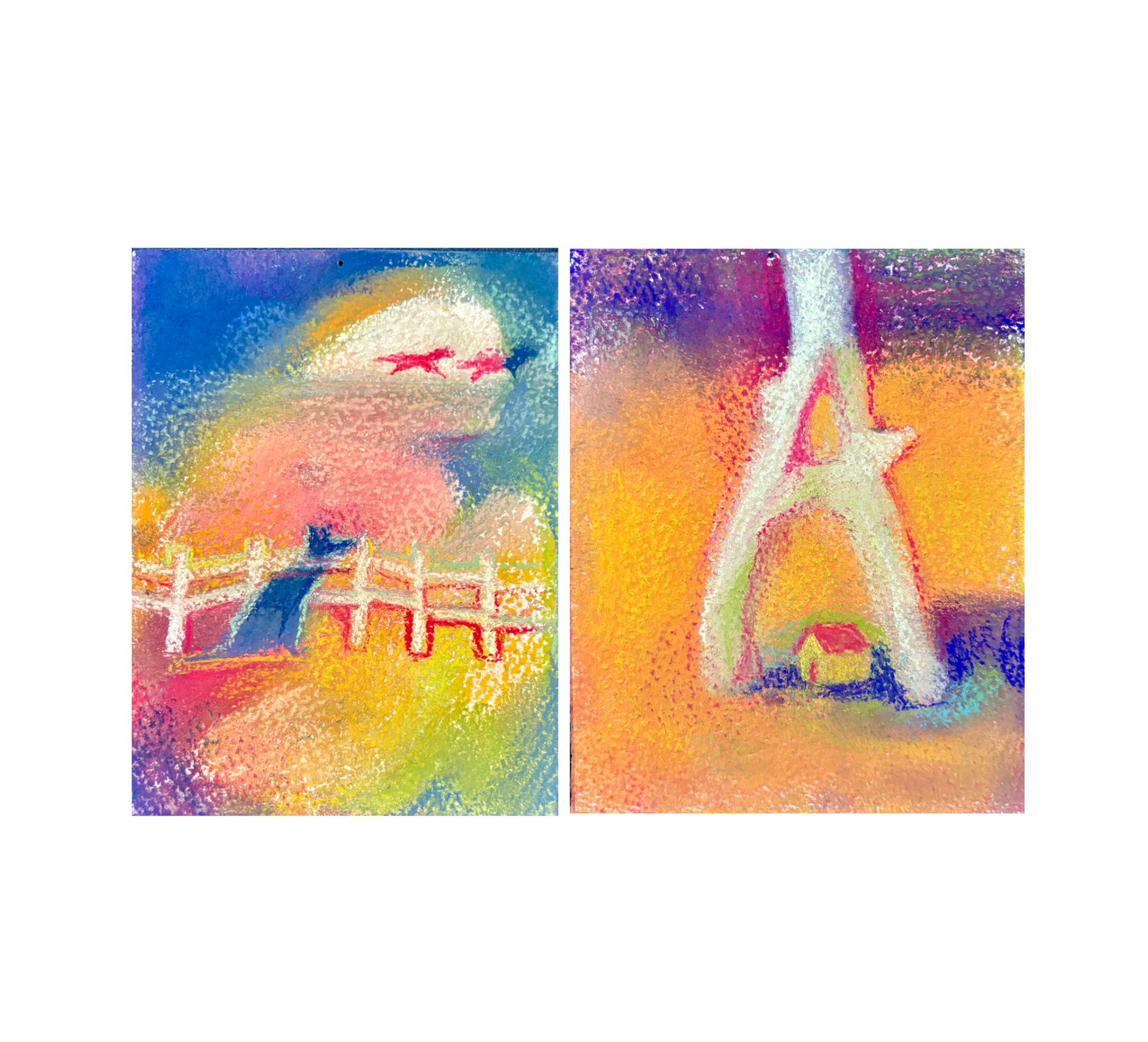 Animalistic Series, Chalk Pastel on Paper 
