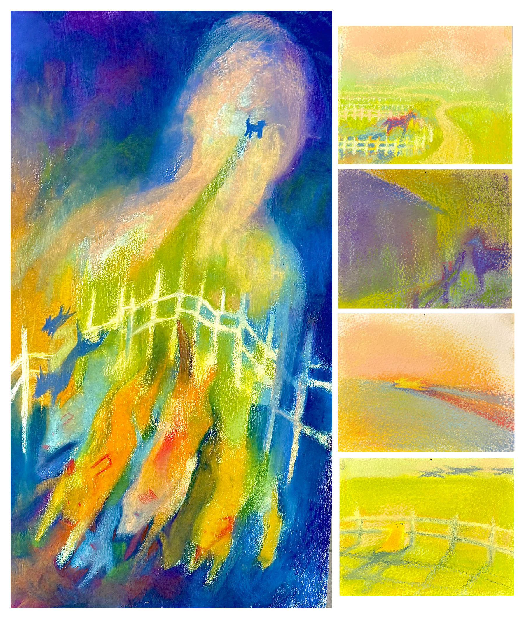 Animalistic Series, Chalk Pastel on Paper 