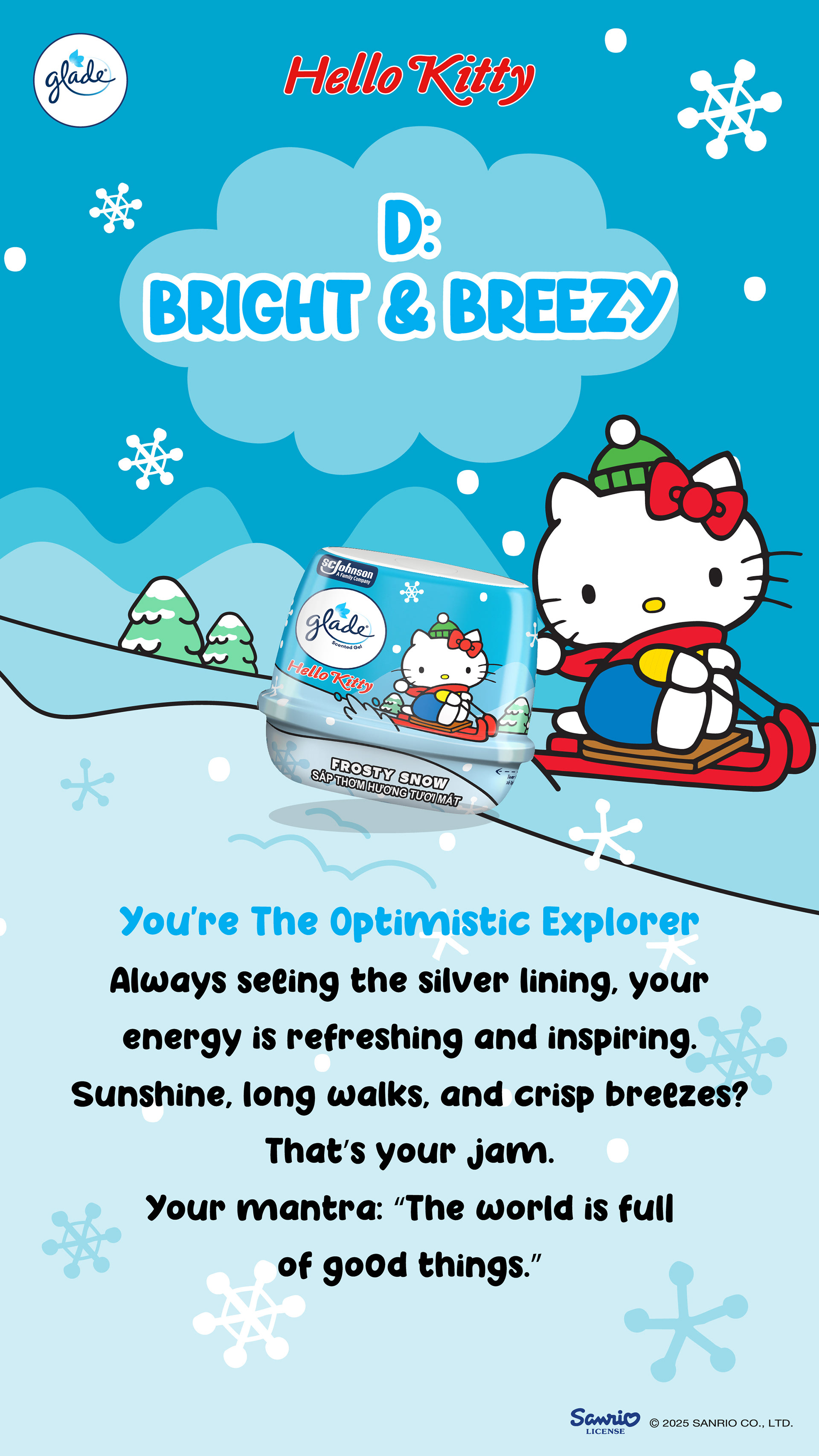 Glade x Hello Kitty Instagram story assets