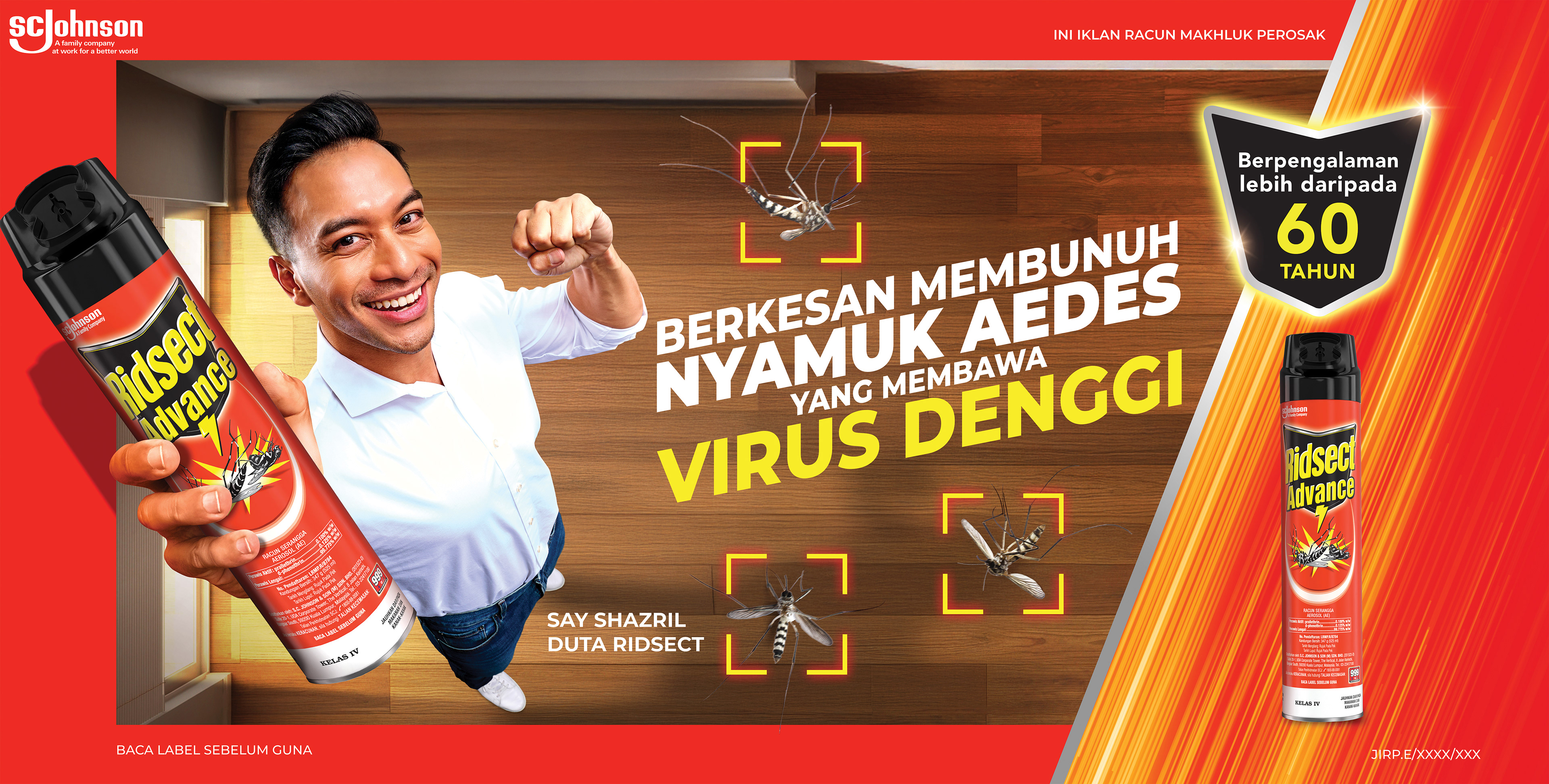 Ridsect x Dr Say 2025 campaign key visual — lifestyle-led household FMCG campaign by Laugh Contagious Malaysia