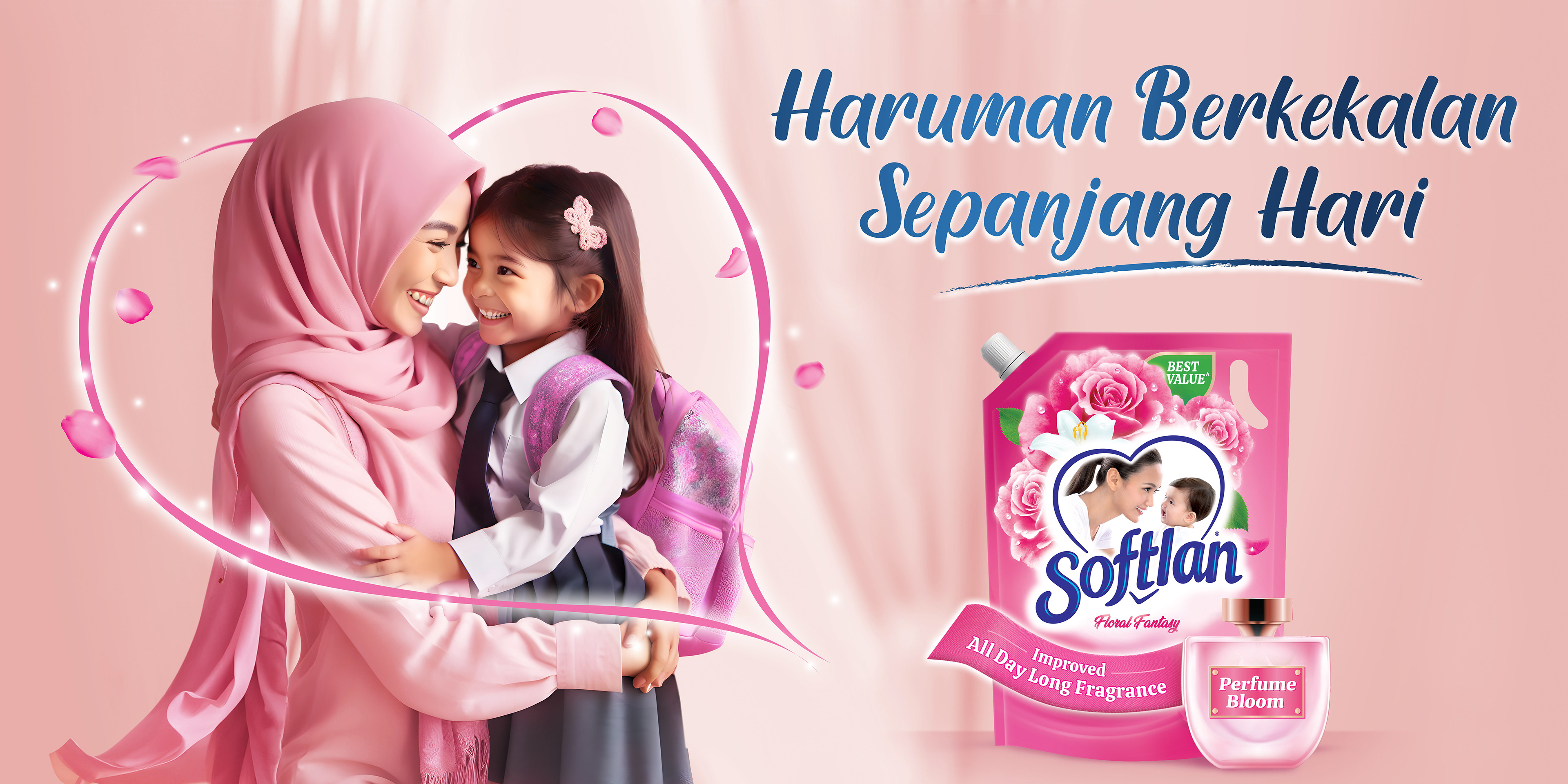 A family moment — emotional warmth anchoring the brand's sensory promise.