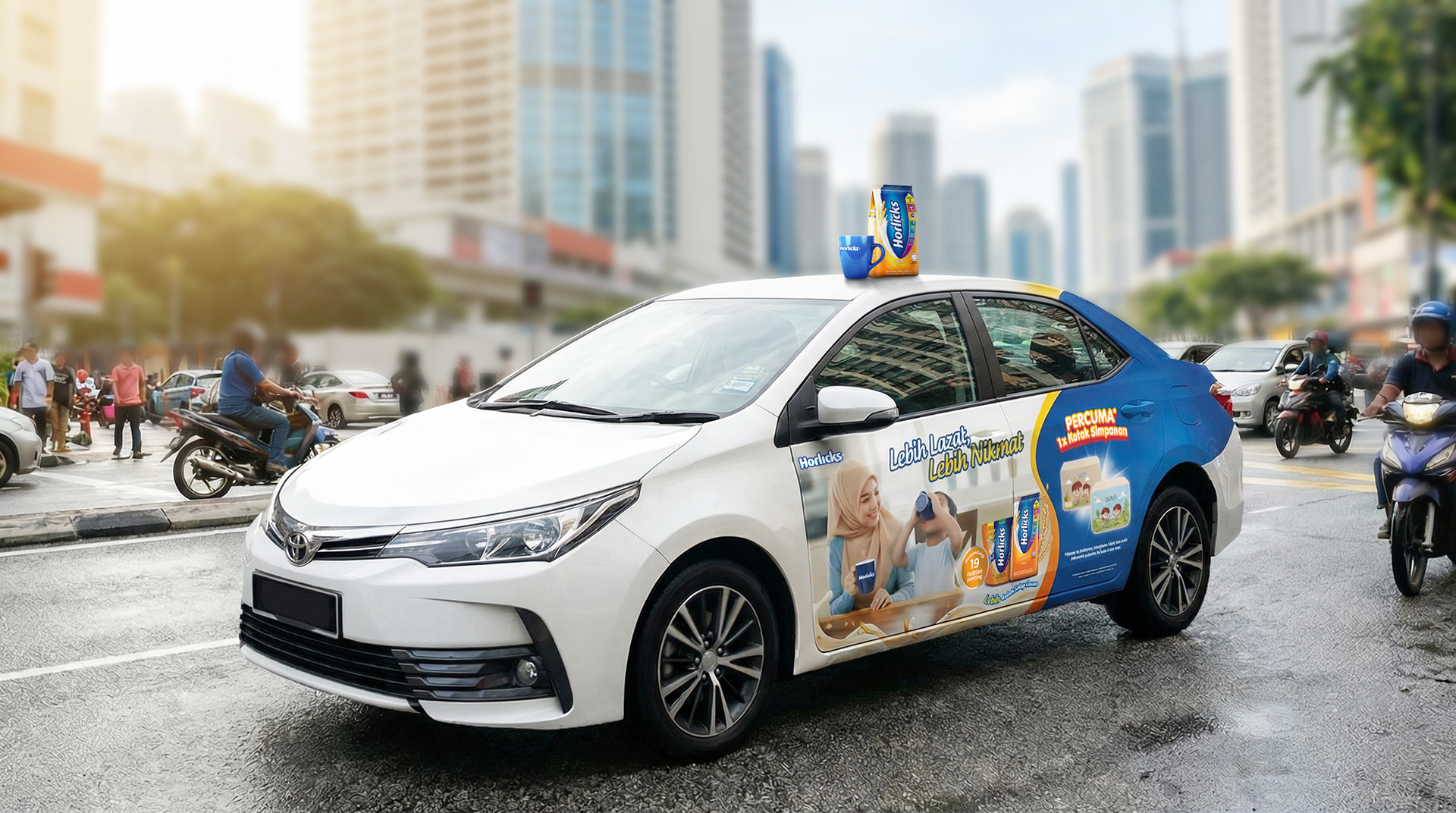 Visibility tuned to the brand's new emotional positioning.