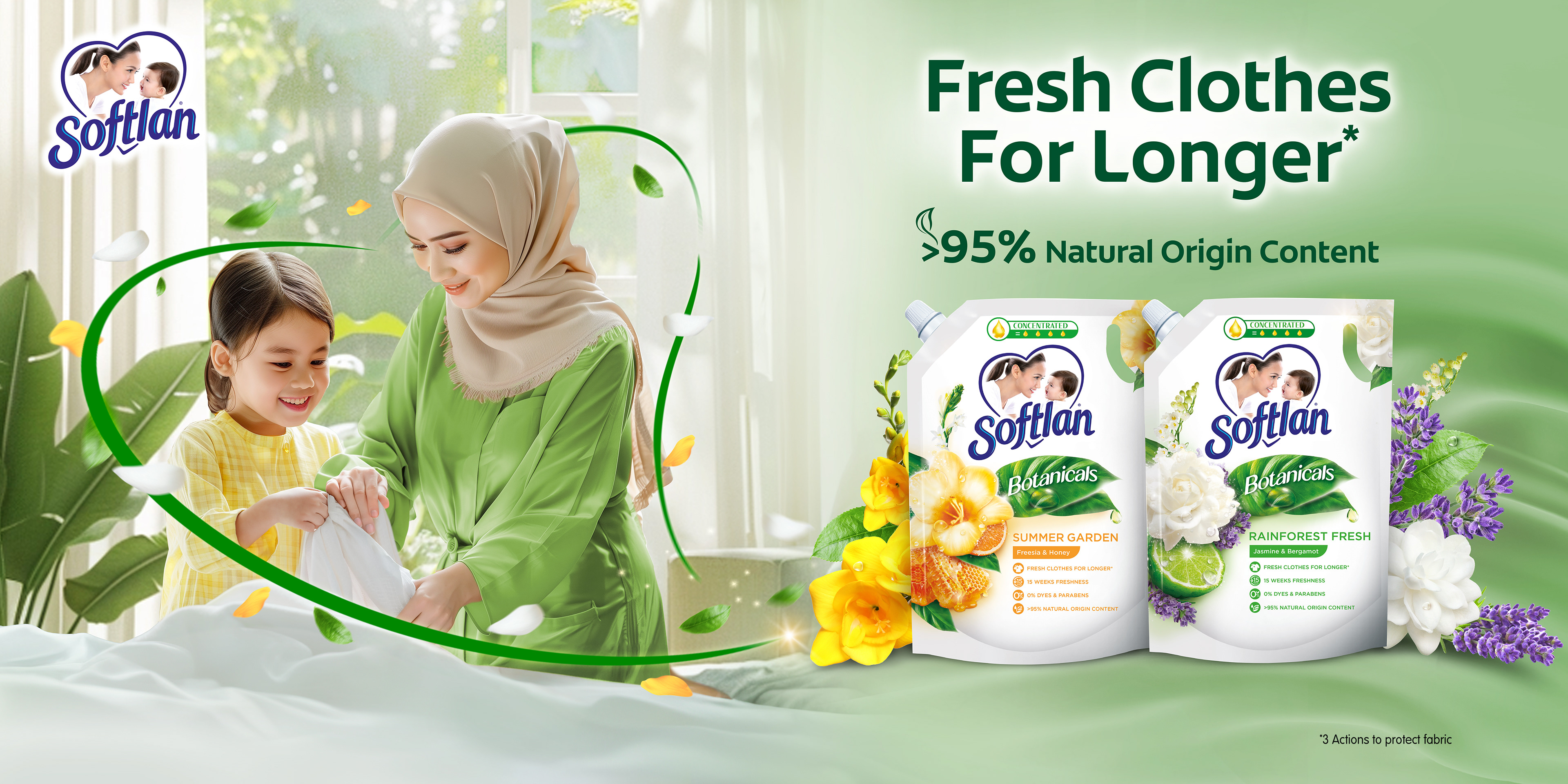 A family moment — emotional warmth anchoring the brand's sensory promise.