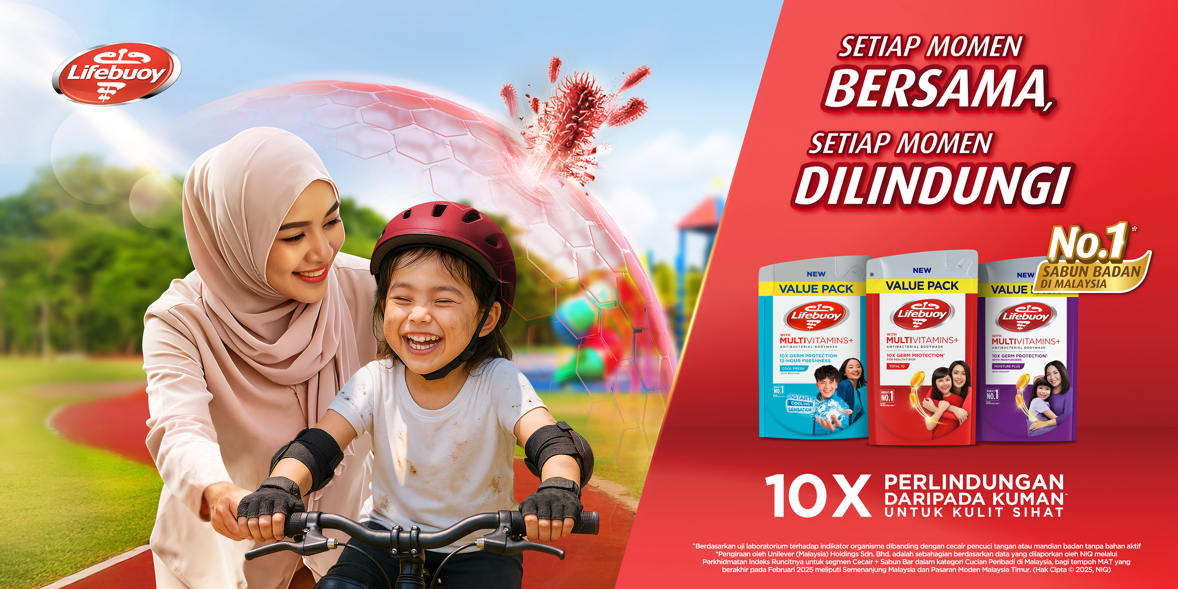 Lifebuoy Malaysia campaign key visual — hygiene FMCG personal care design by Laugh Contagious