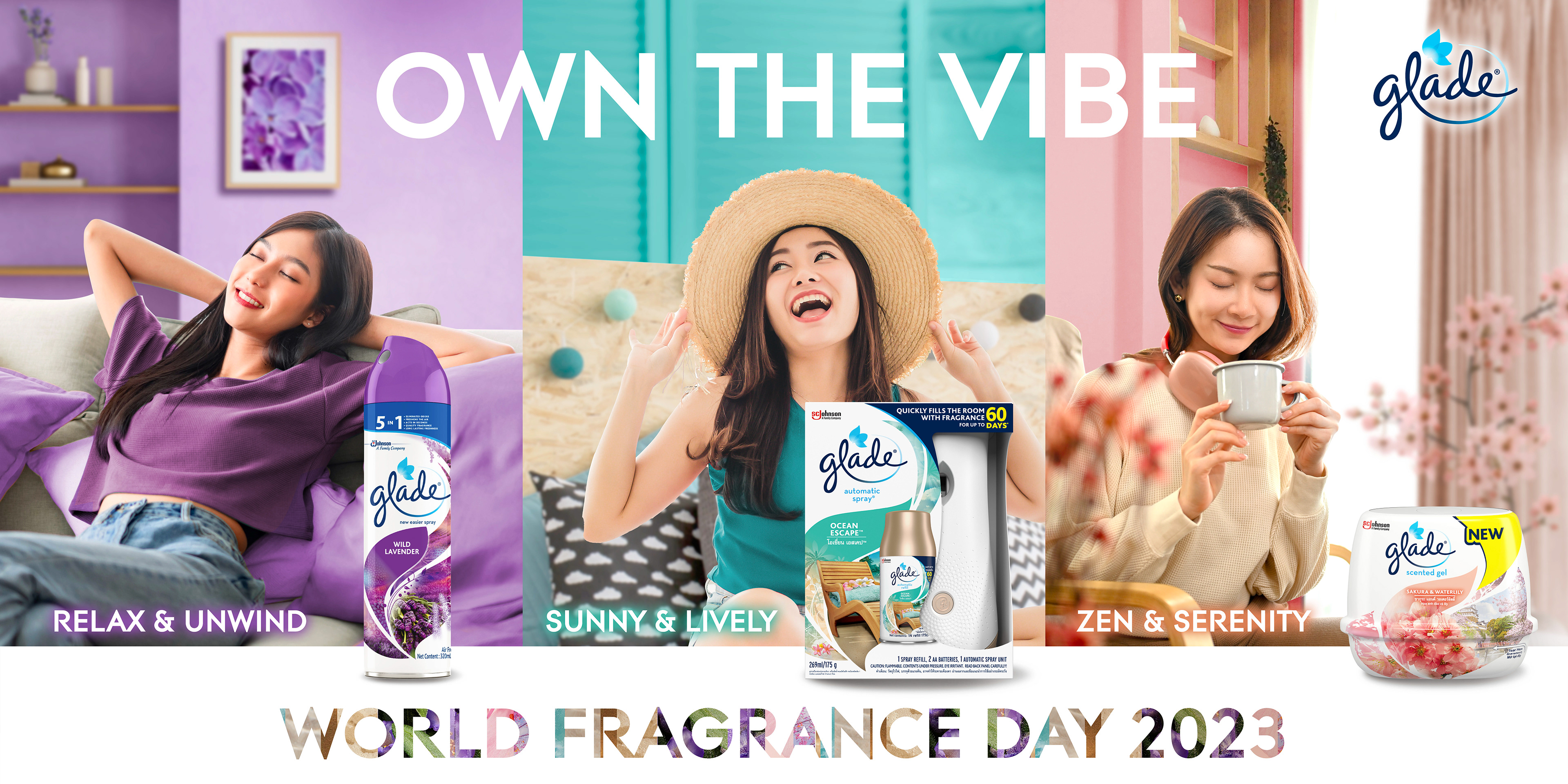 Glade Own The Vibe World Fragrance Day 2023 campaign by Laugh Contagious Communications, creative agency in Kuala Lumpur