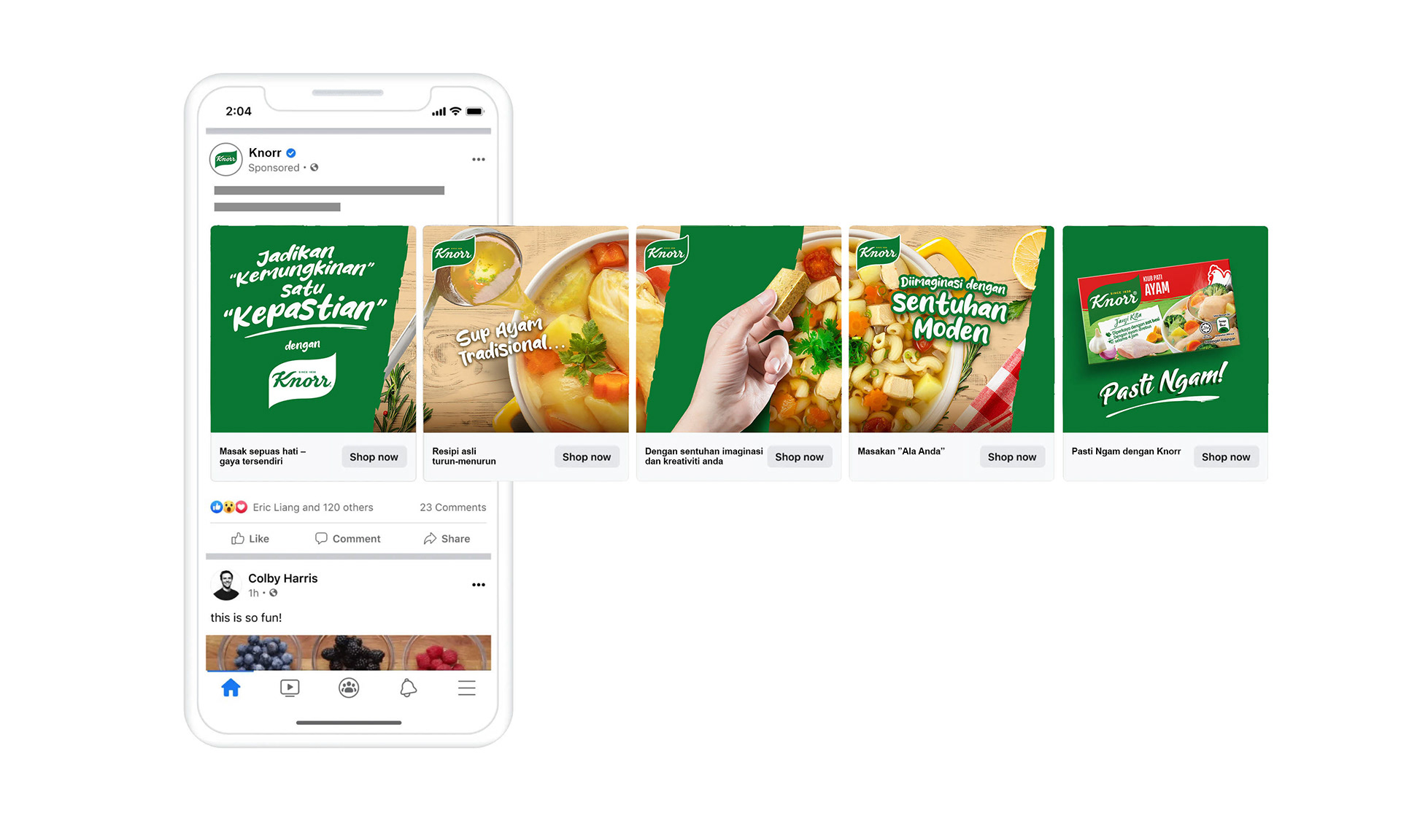 Knorr lifestyle-driven social media static — food FMCG digital content by Laugh Contagious Malaysia