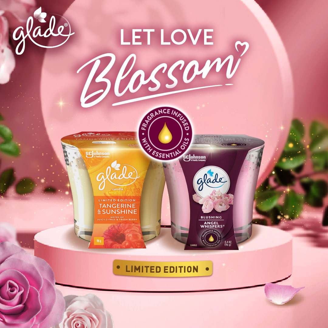 Glade Valentine's Day 2023 romantic lifestyle social asset — home fragrance digital campaign by creative agency Kuala Lumpur