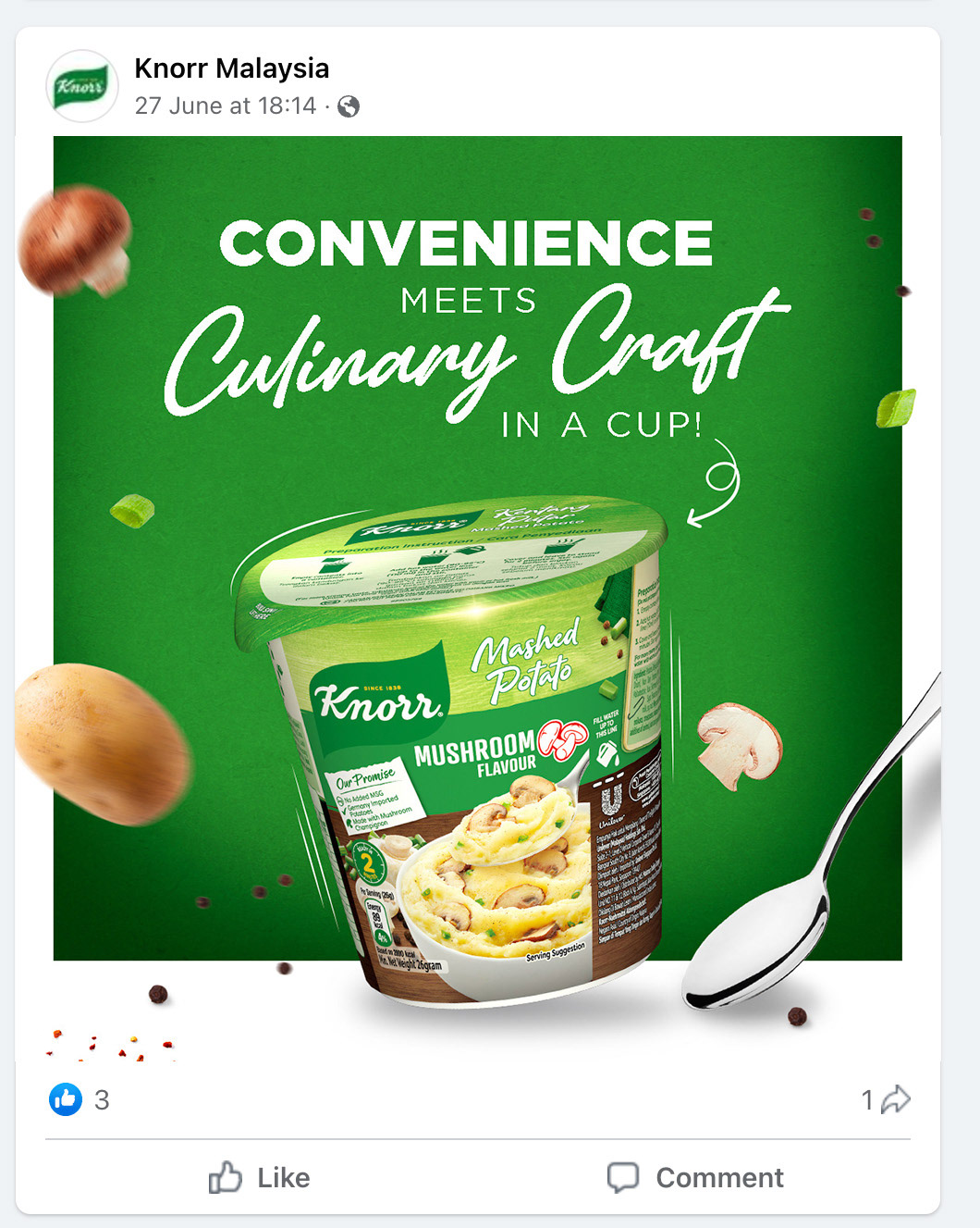 Knorr digital statics and always-on social content by Laugh Contagious Communications, creative agency in Kuala Lumpur