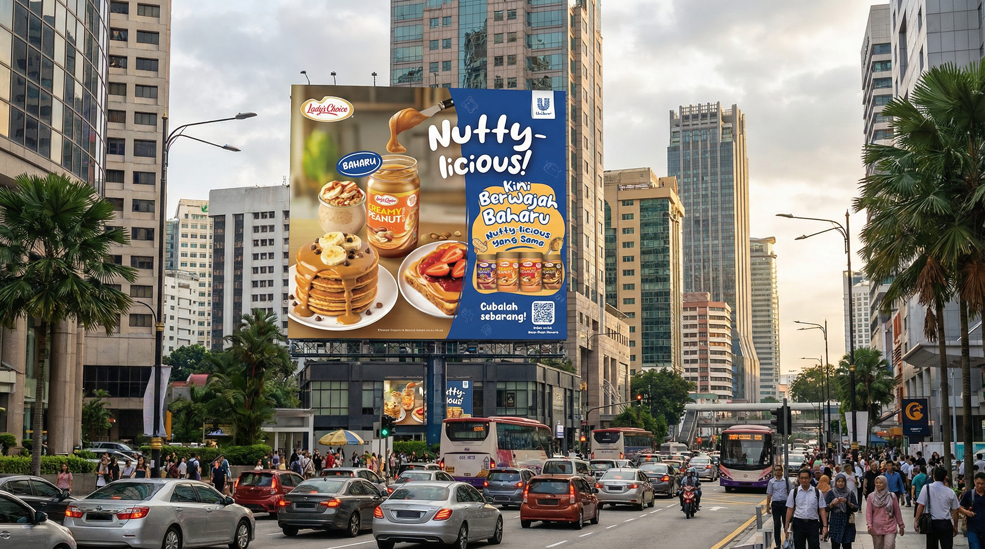 OOH billboard display in Malaysia