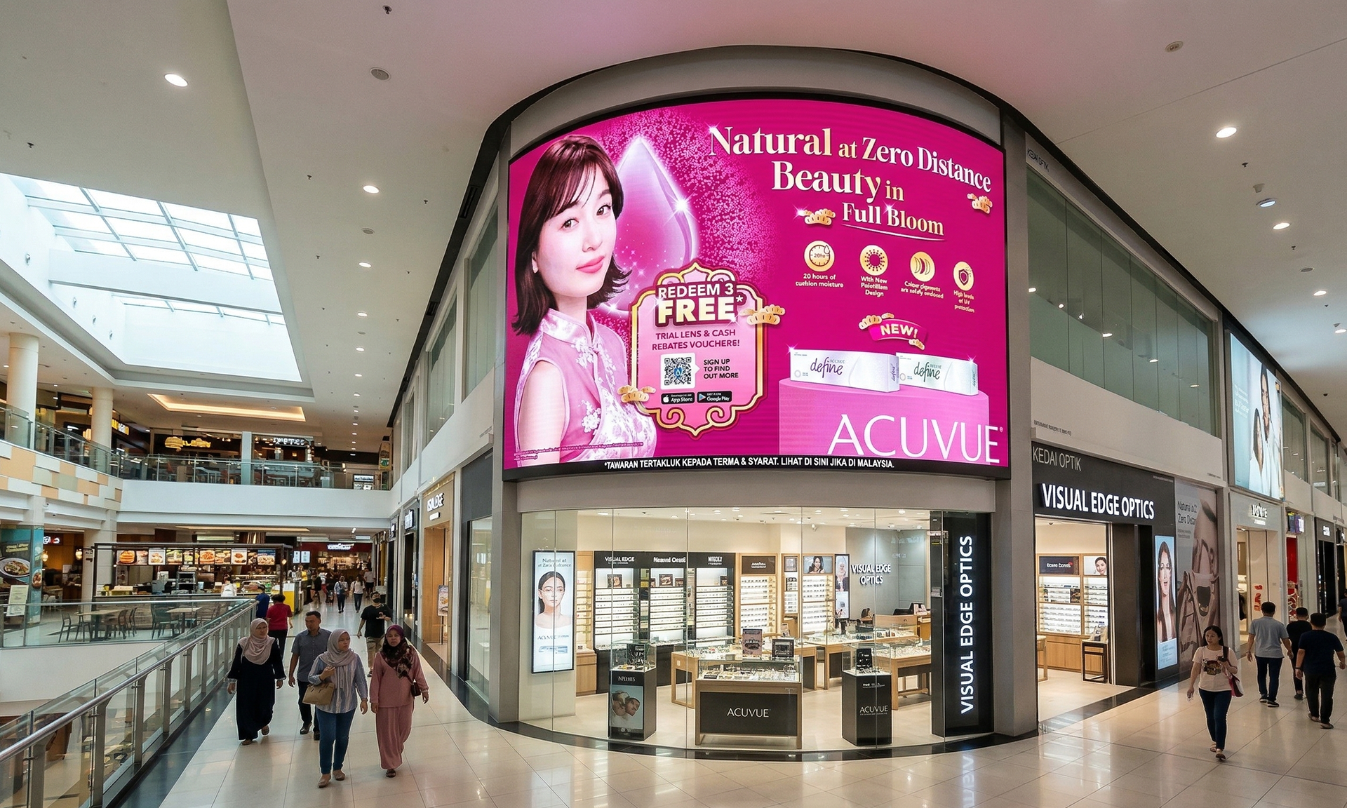ACUVUE CNY 2026 festive campaign key visual — beauty and optical retail FMCG design by Laugh Contagious Malaysia
