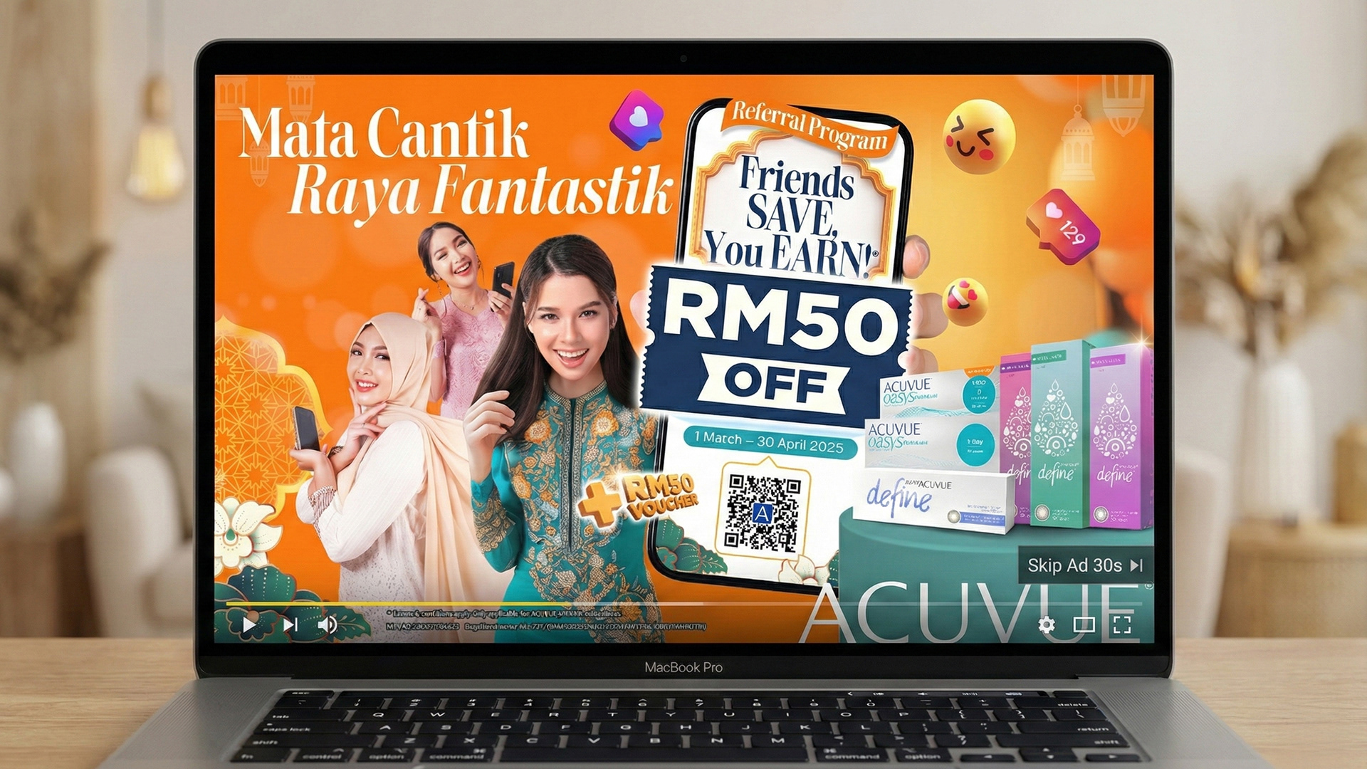 The digital commerce hero — the same campaign system, optimised for online discovery and conversion.