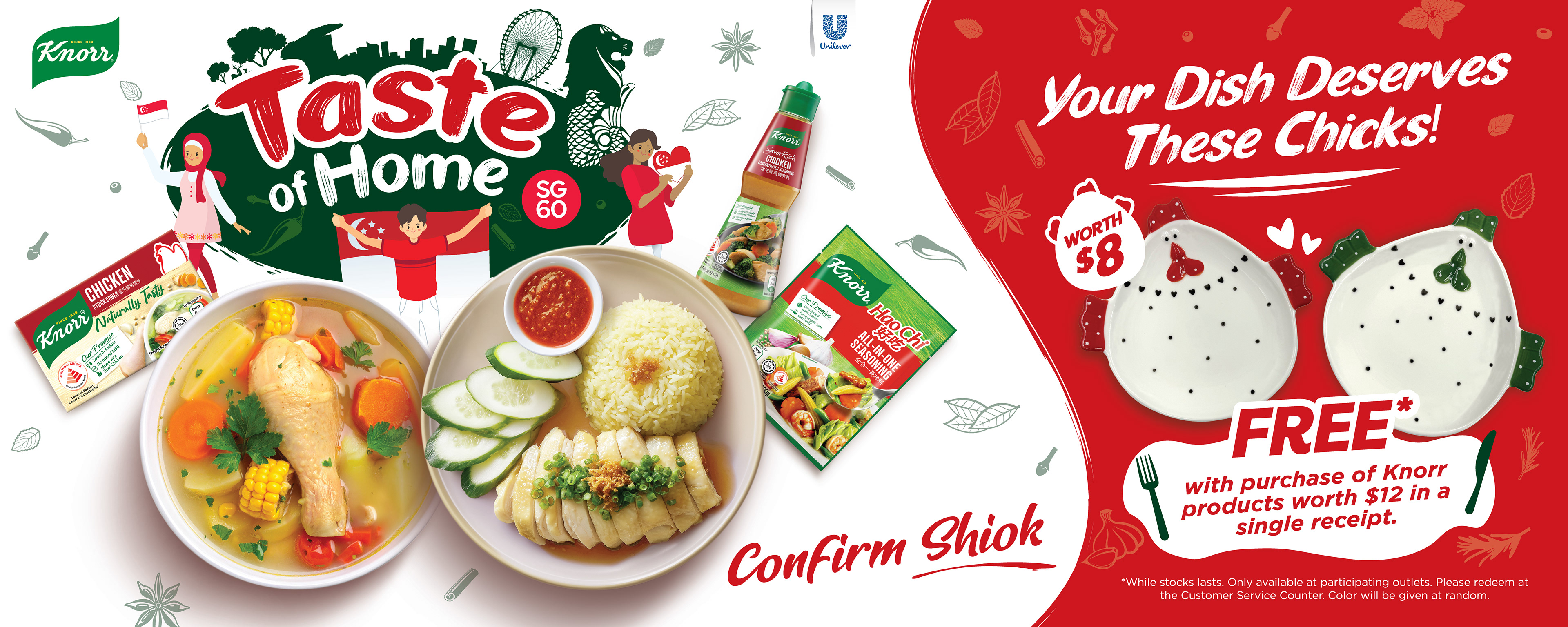 Knorr Singapore National Day 2025 Taste of Home campaign key visual — festive FMCG food storytelling by Laugh Contagious