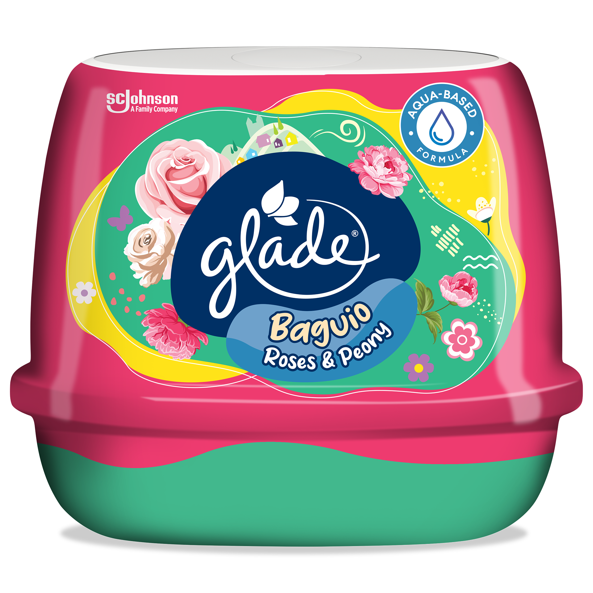 Baguio Roses & Peony — the same highland-floral world in the scented-gel format.
