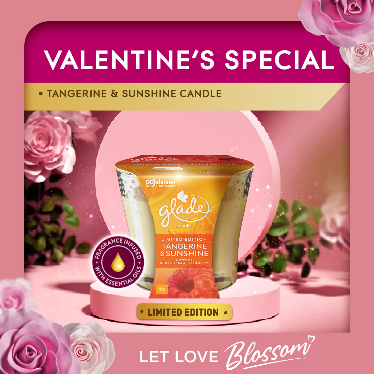 Glade Valentine's Day 2023 social-first digital content — Valentine's FMCG digital design by creative agency Kuala Lumpur