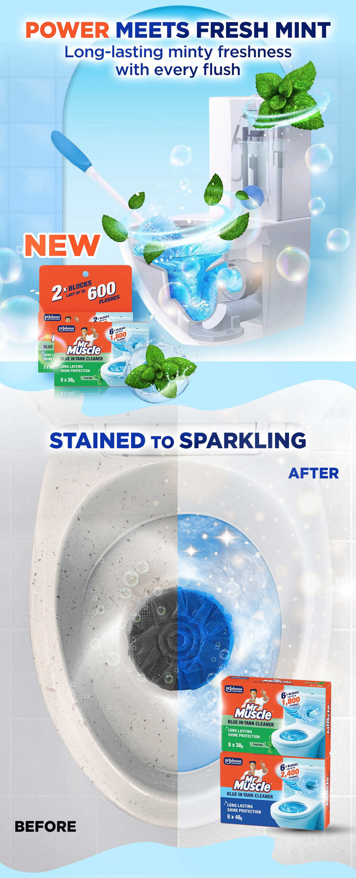 Before-and-after storytelling — the most direct way to prove a cleaning product works.