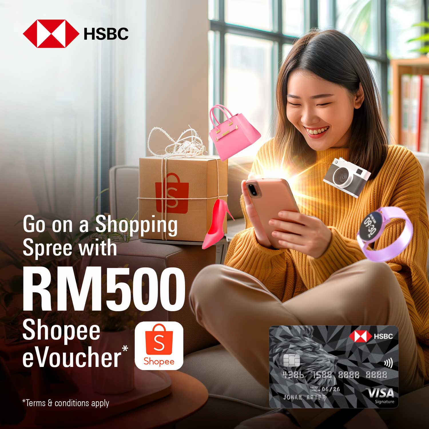 A social media execution — HSBC kept visually competitive in Malaysia's fast-moving digital banking landscape.