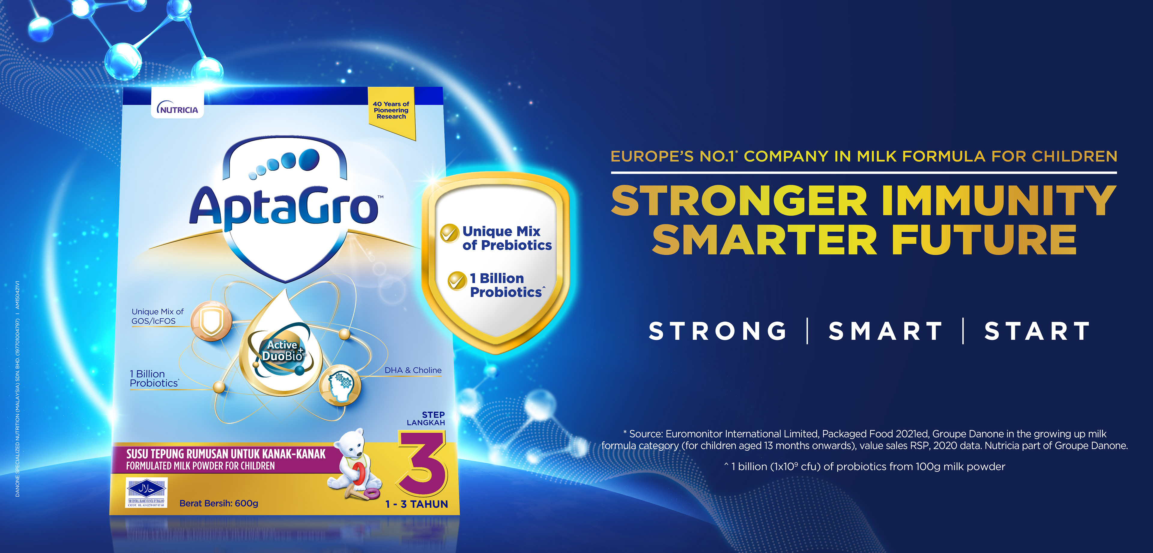 AptaGro 2021 pediatric nutrition growing-up milk FMCG launch campaign by Laugh Contagious Communications, creative agency in Kuala Lumpur