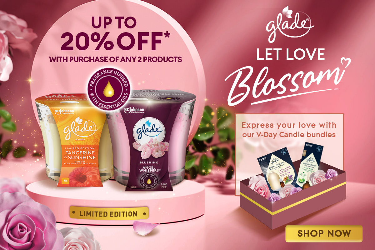 Glade Valentine's Day 2023 home fragrance FMCG campaign by Laugh Contagious Communications, creative agency in Kuala Lumpur