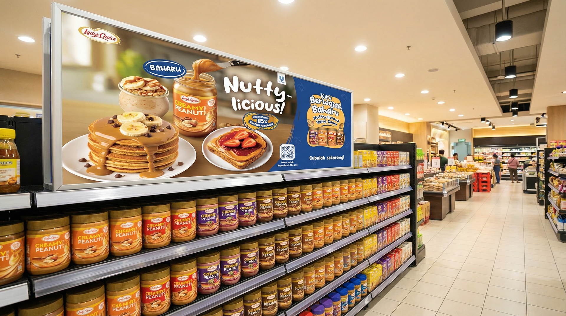 On-shelf alongside the new wave of design-led peanut butter — and holding its own.