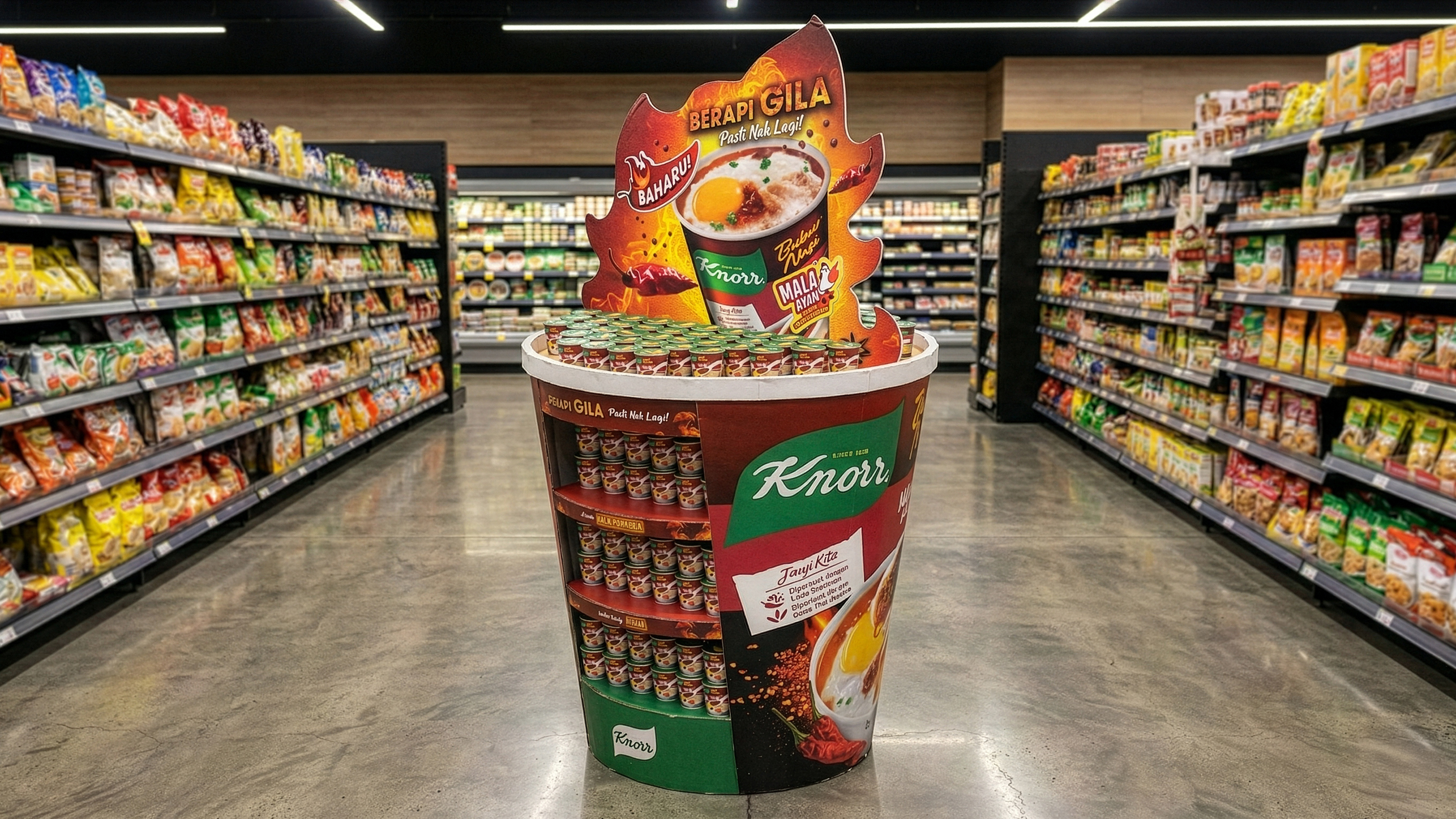 In-store POSM — translating the launch campaign into the moment of shelf discovery.