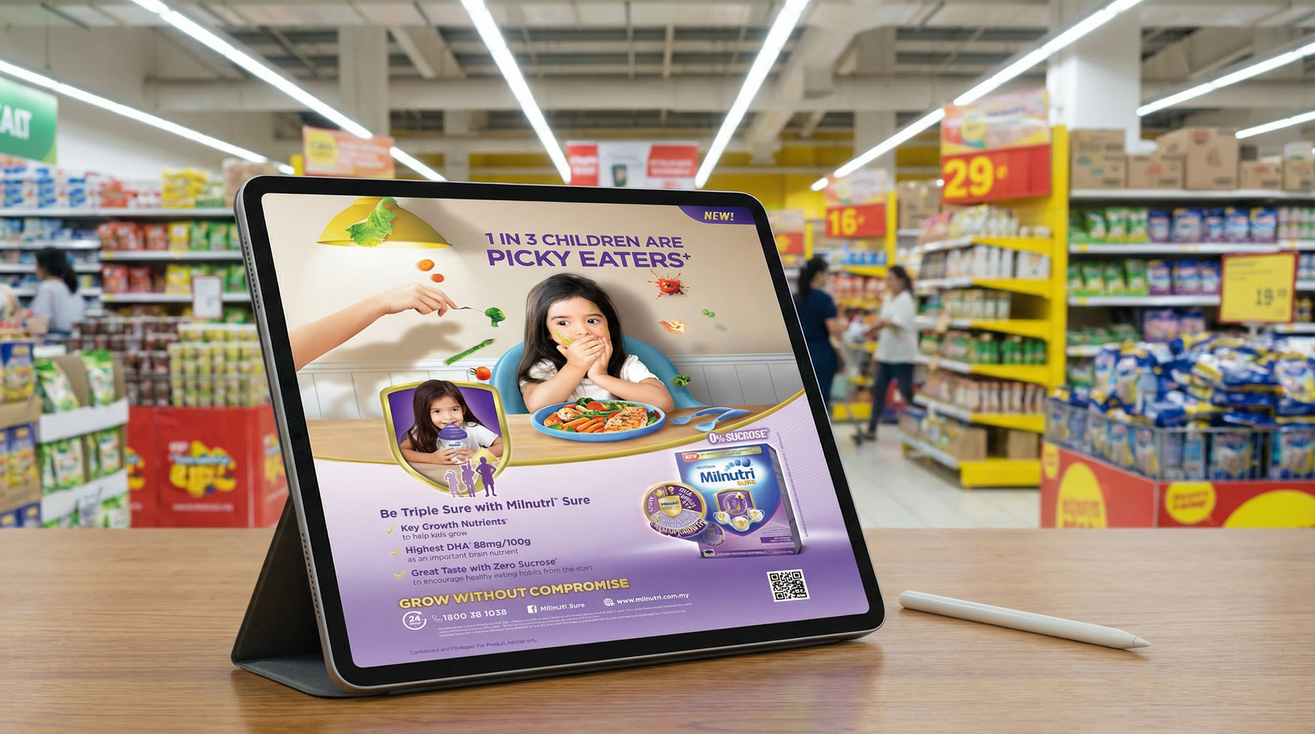 Milnutri Sure child-focused storytelling visual — children's nutrition FMCG campaign by Laugh Contagious