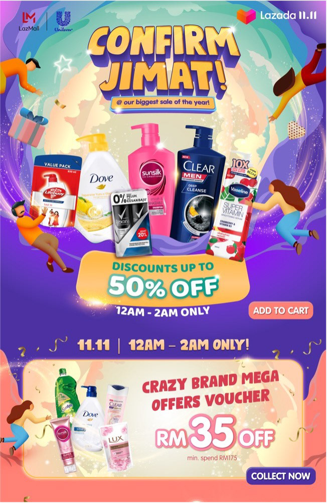 Multiple Unilever brands across multiple categories — each held to its own identity, all kept commercially sharp.