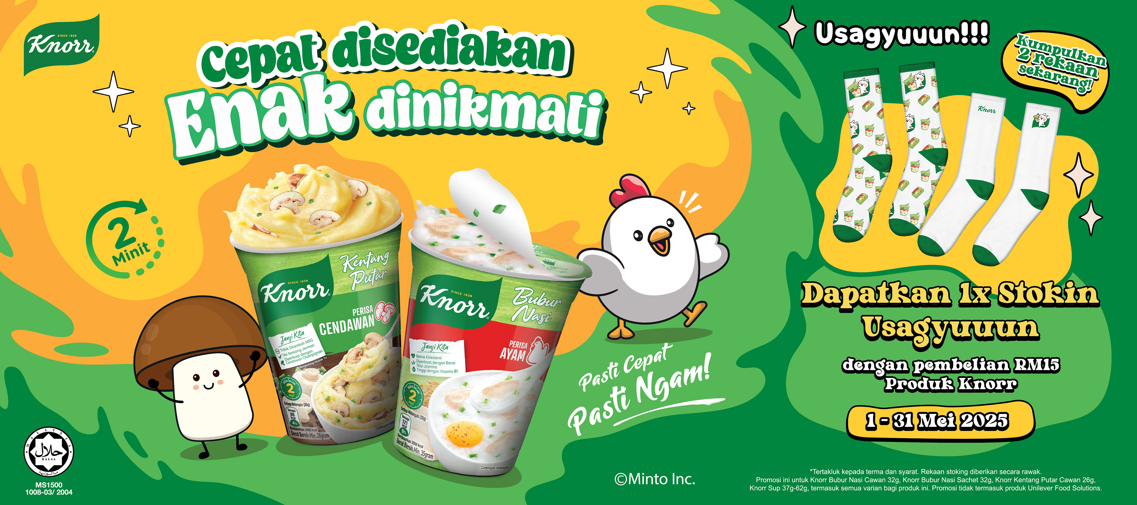 Knorr Instant Porridge campaign key visual — multi-campaign FMCG brand system by Laugh Contagious Malaysia