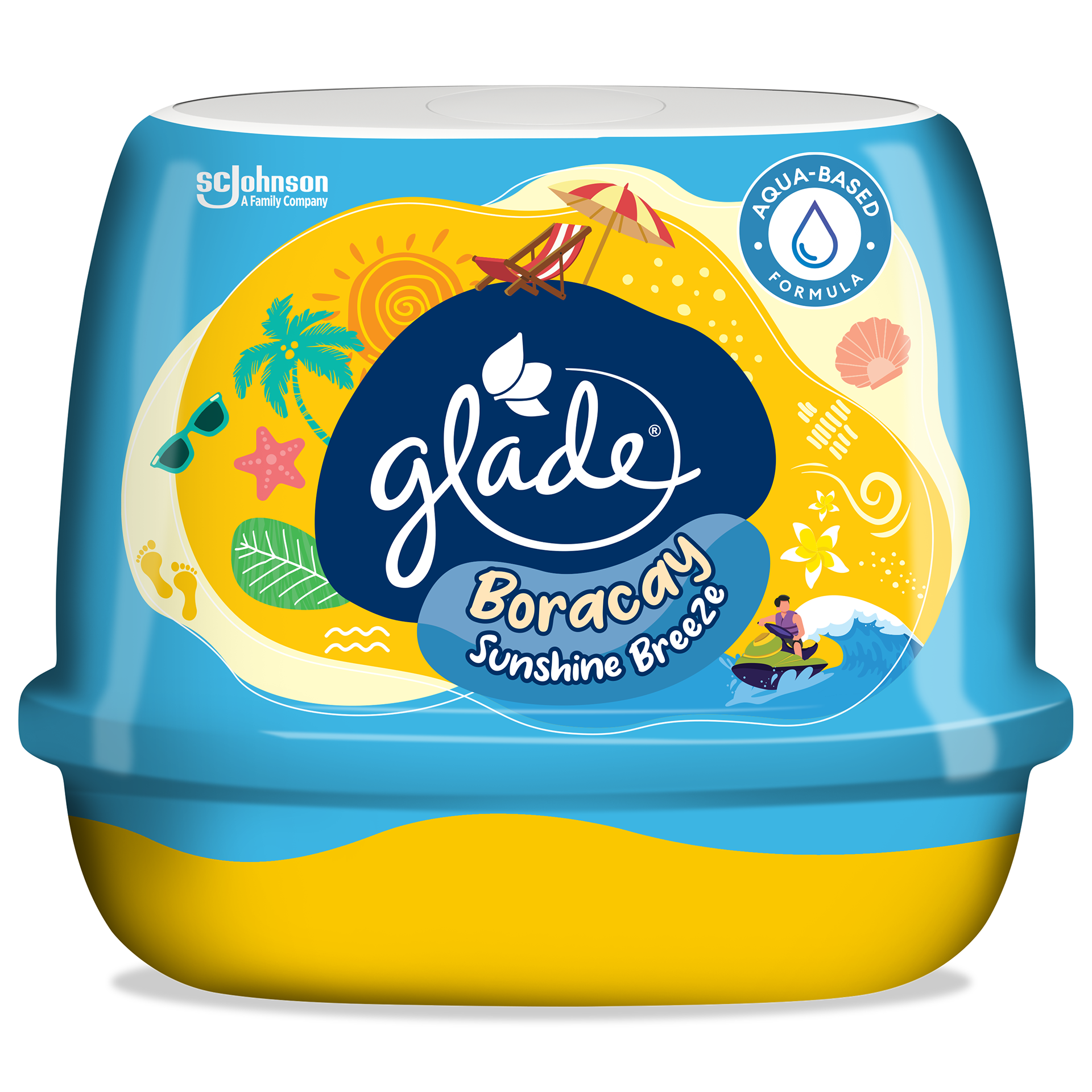Boracay Sunshine Breeze — the beach-day variant in the scented-gel format.