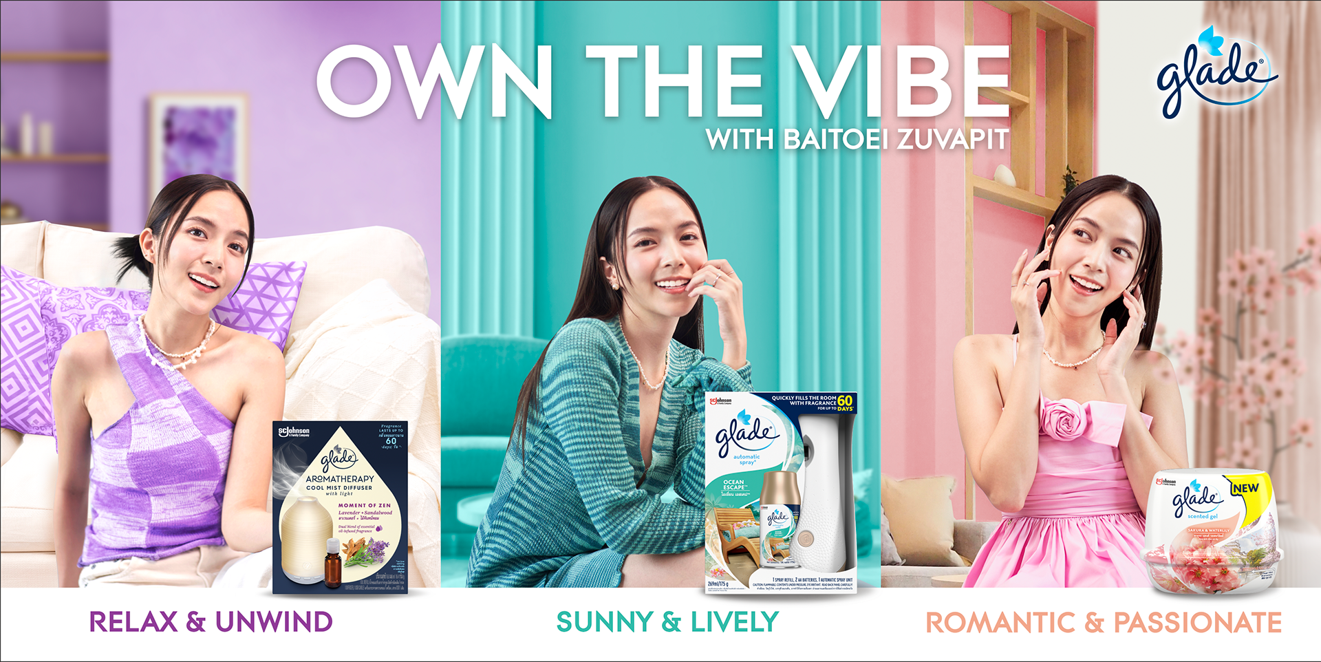 The Thai market execution with actress Baitoei Zuvapit — global fragrance celebration grounded in regional consumer culture.