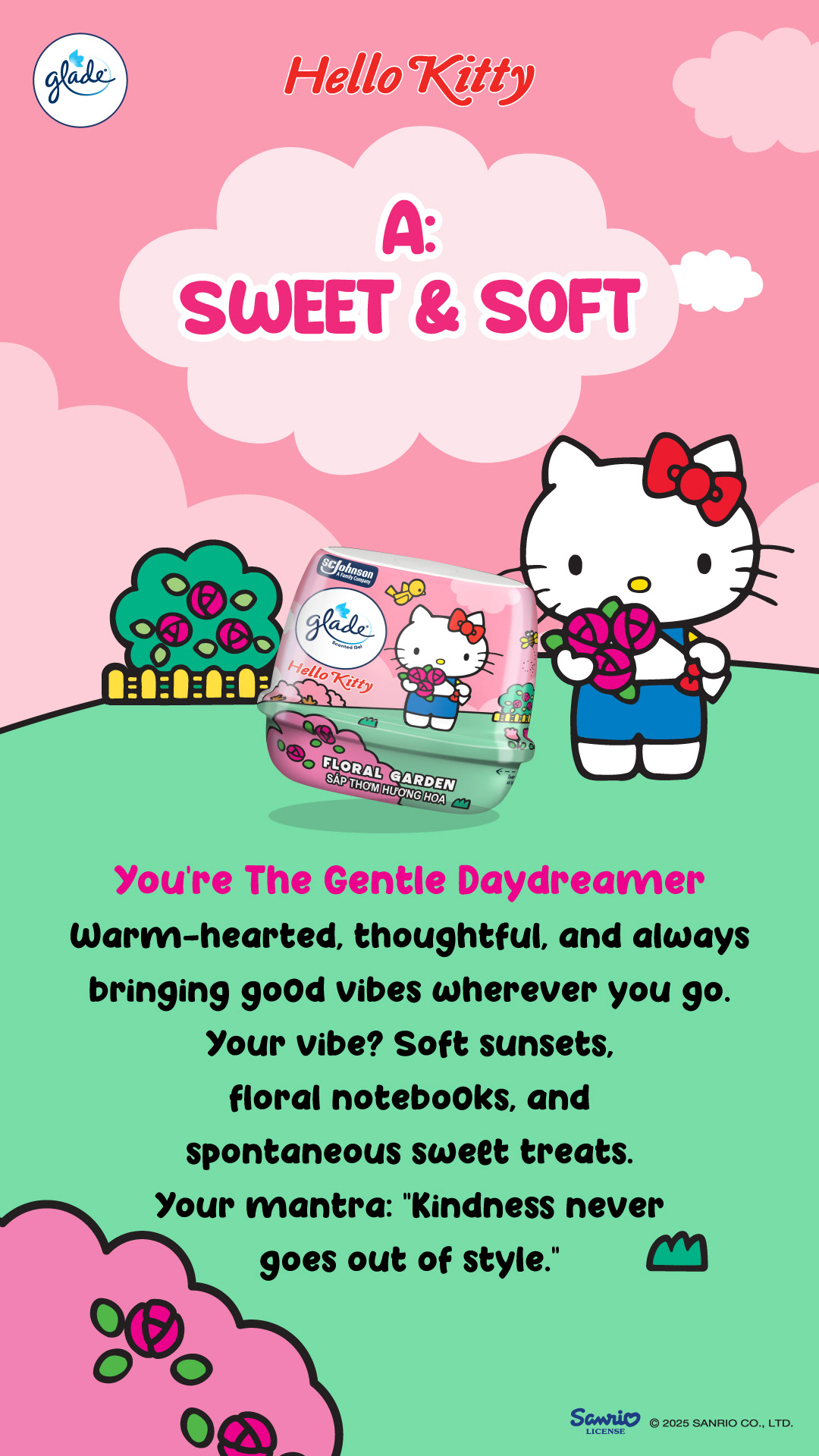 Glade x Hello Kitty Instagram story assets