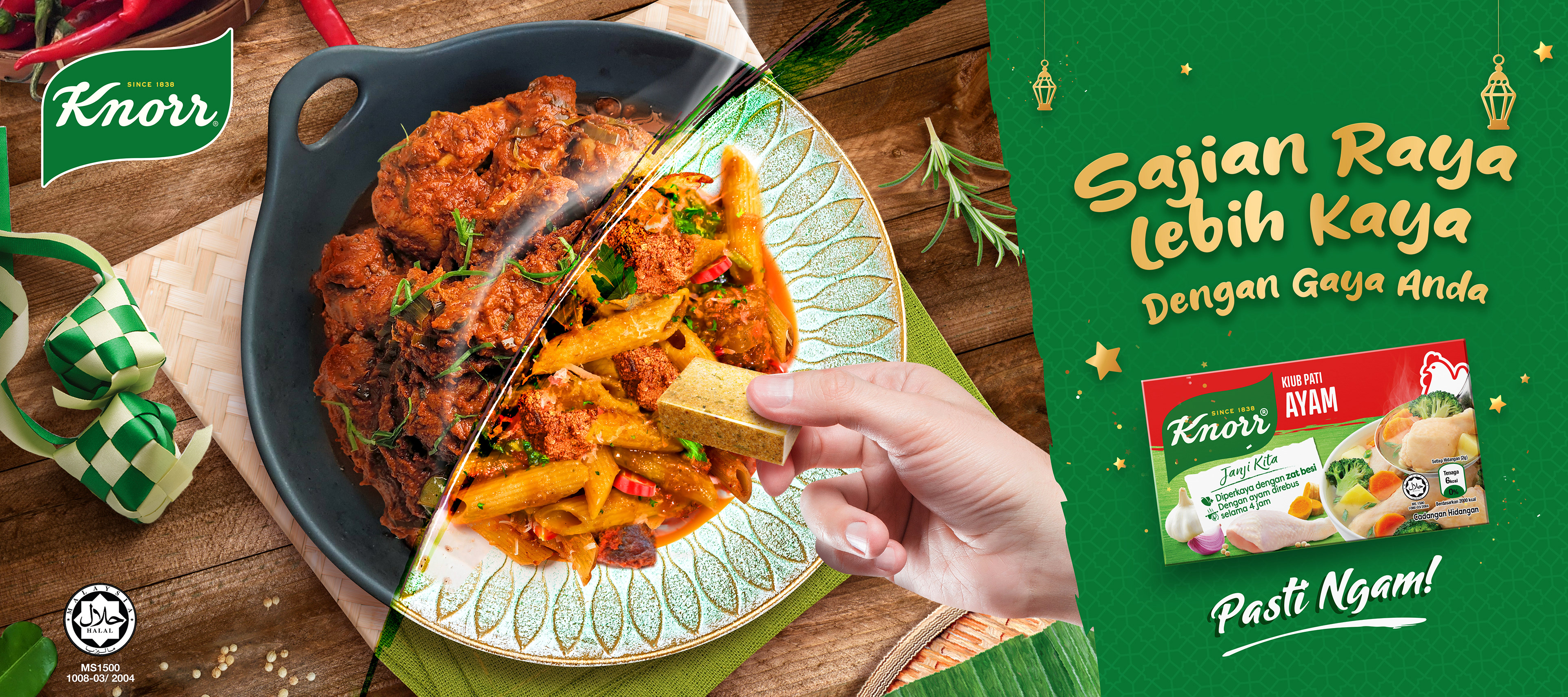 Knorr Raya 2023 campaign key visual — Hari Raya festive food FMCG design by Laugh Contagious Malaysia