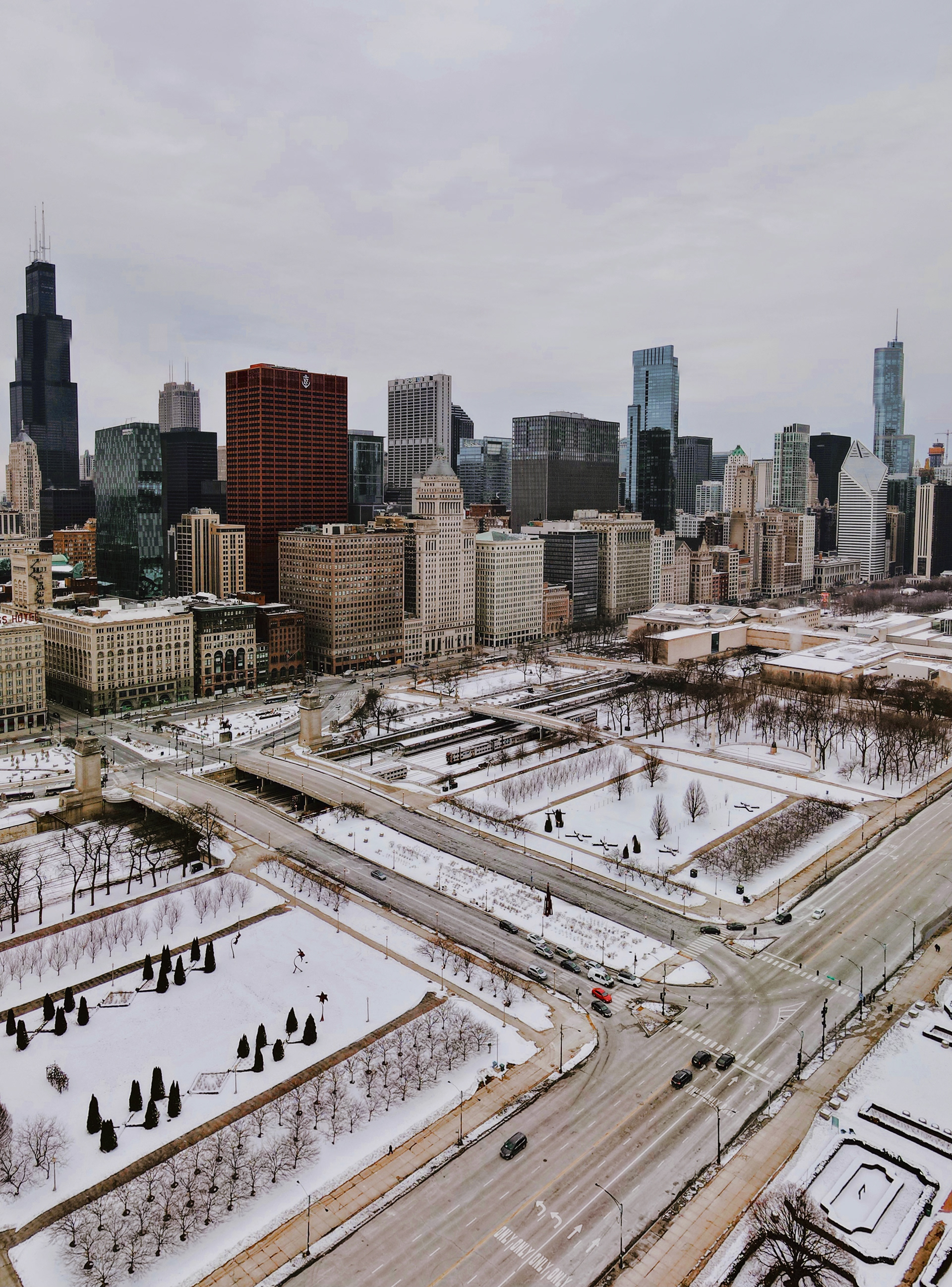 Chicago (Michicag ave) on the drone
