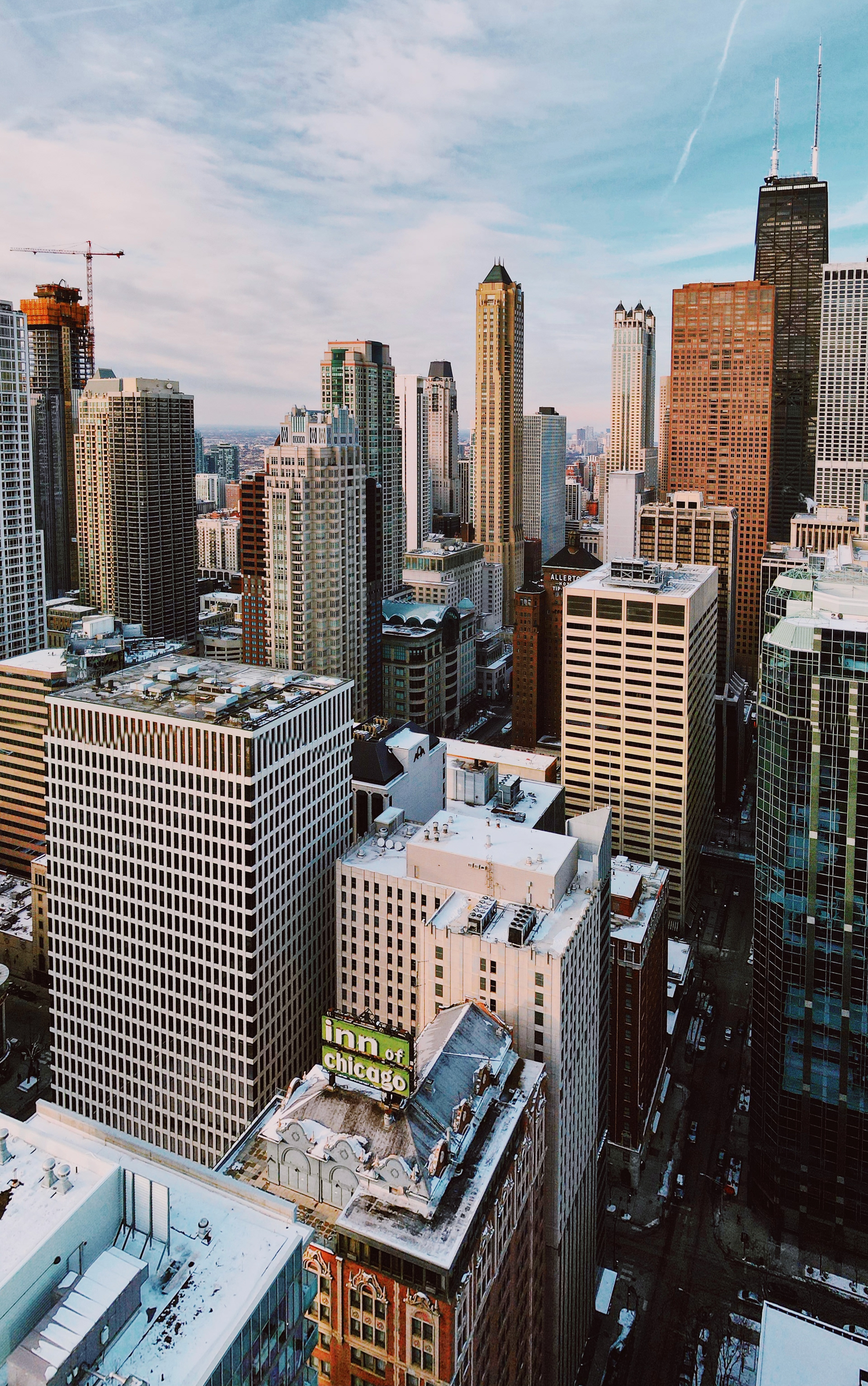 Downtown Chicago on the Drone