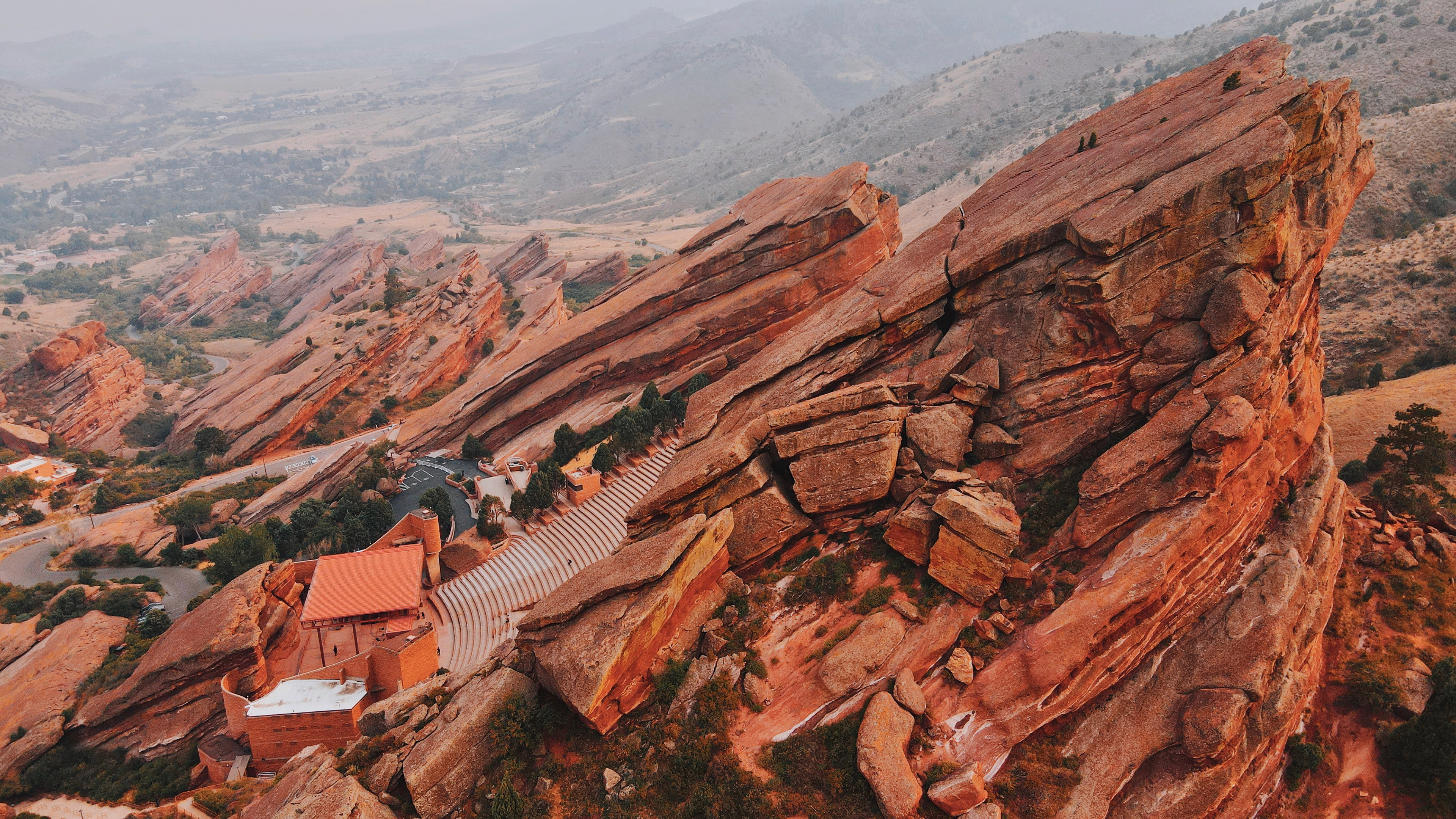 Red Rocks on the Drone