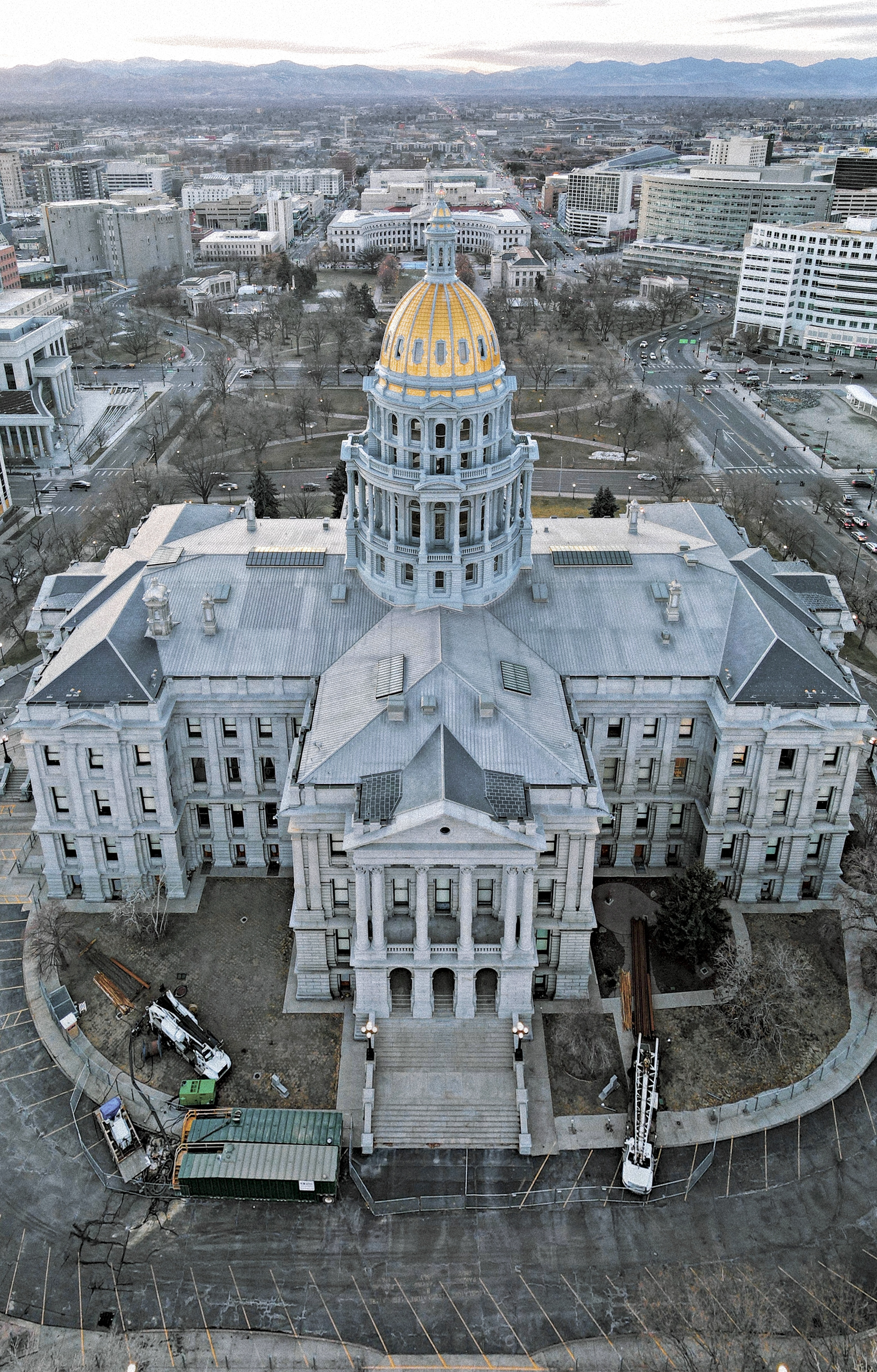 Colorado State Capitol on the Drone
