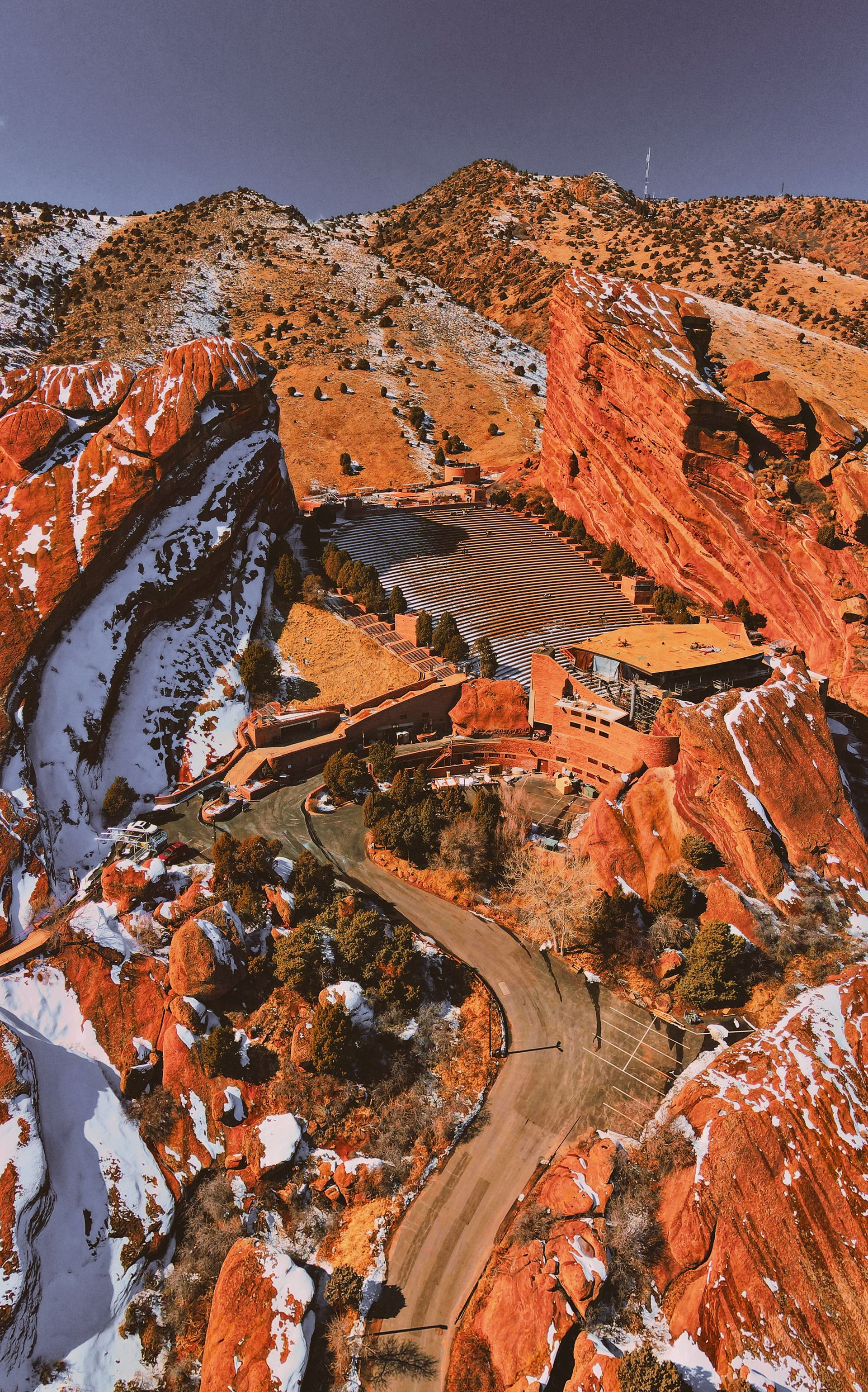 Red Rocks on the Drone