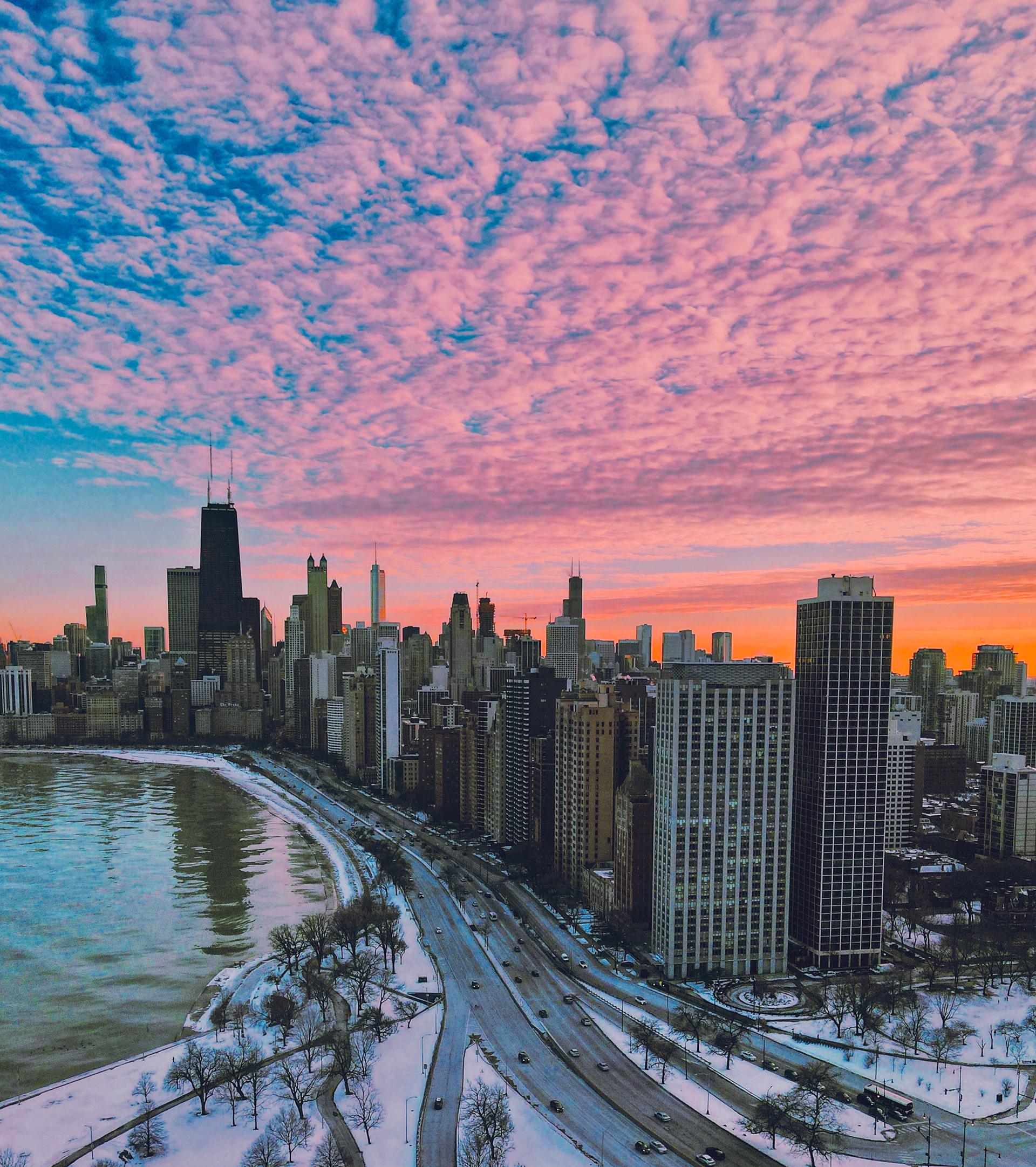 Chicago - Lake Shore Drive on the drone 