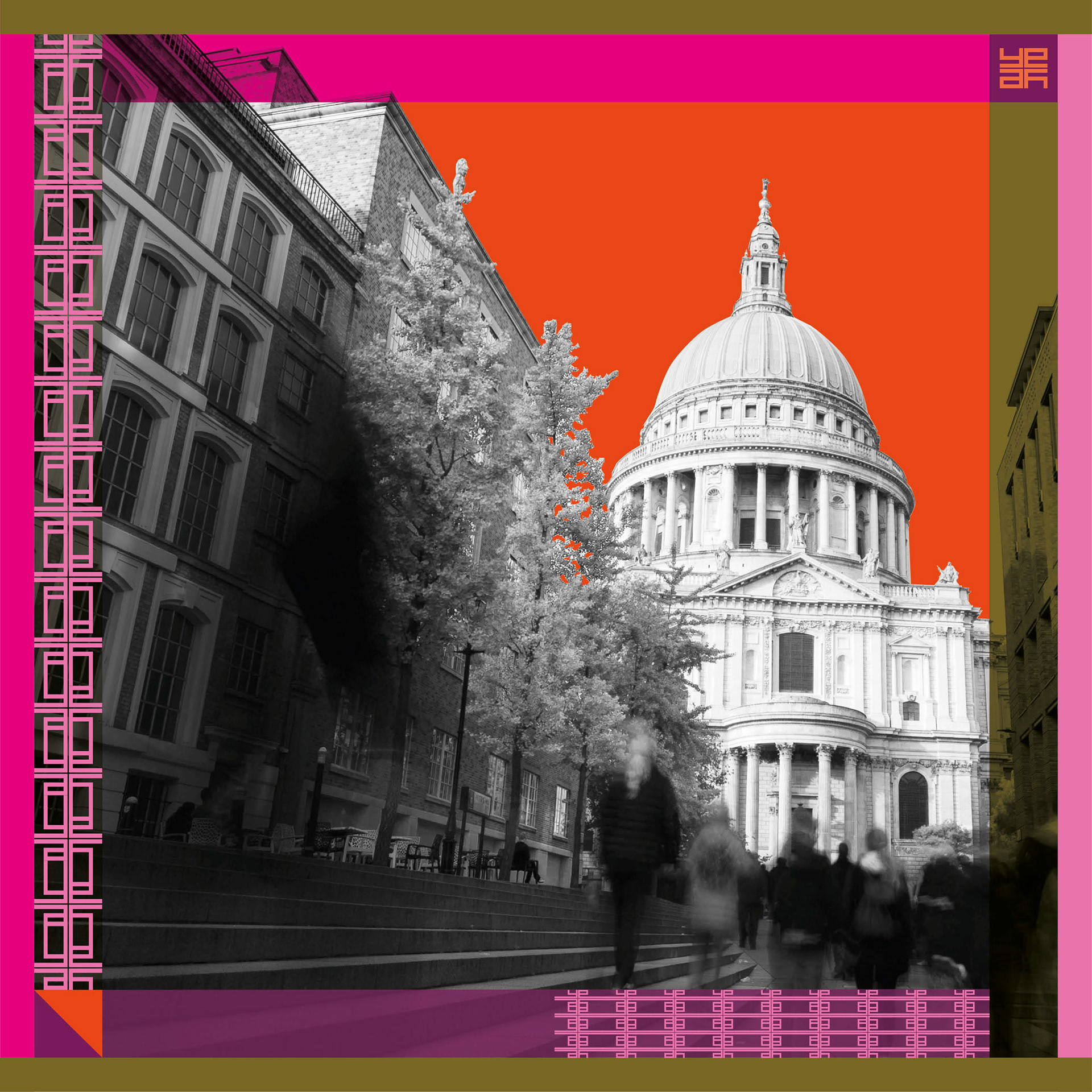 The City silk pocket square 2022