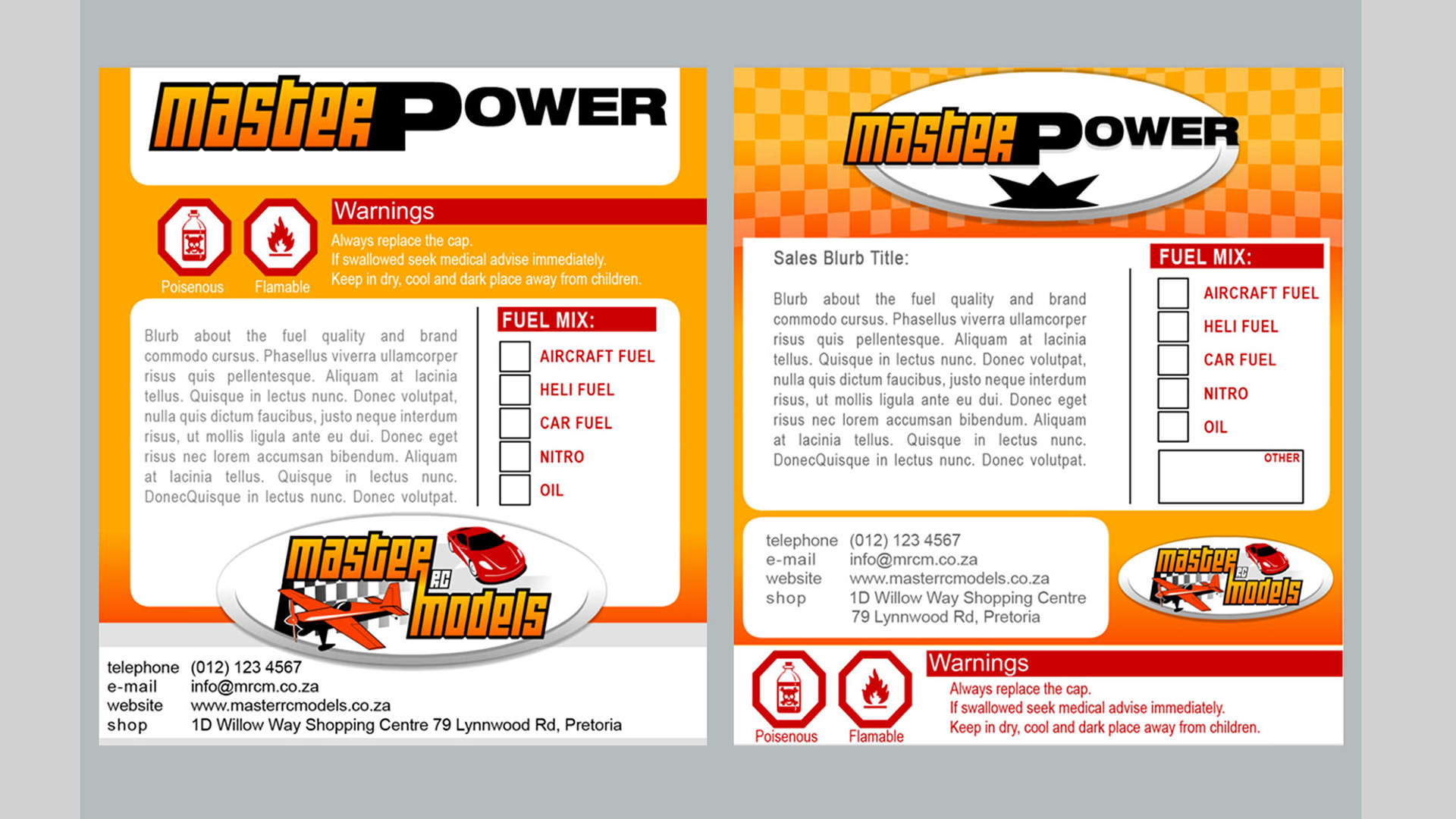 Stickers: Product Labels