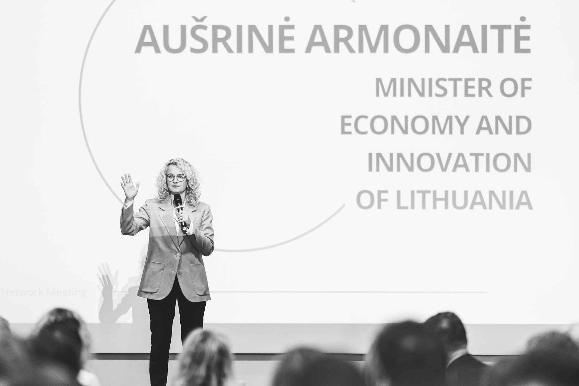 Verslo konferencijos akimirka