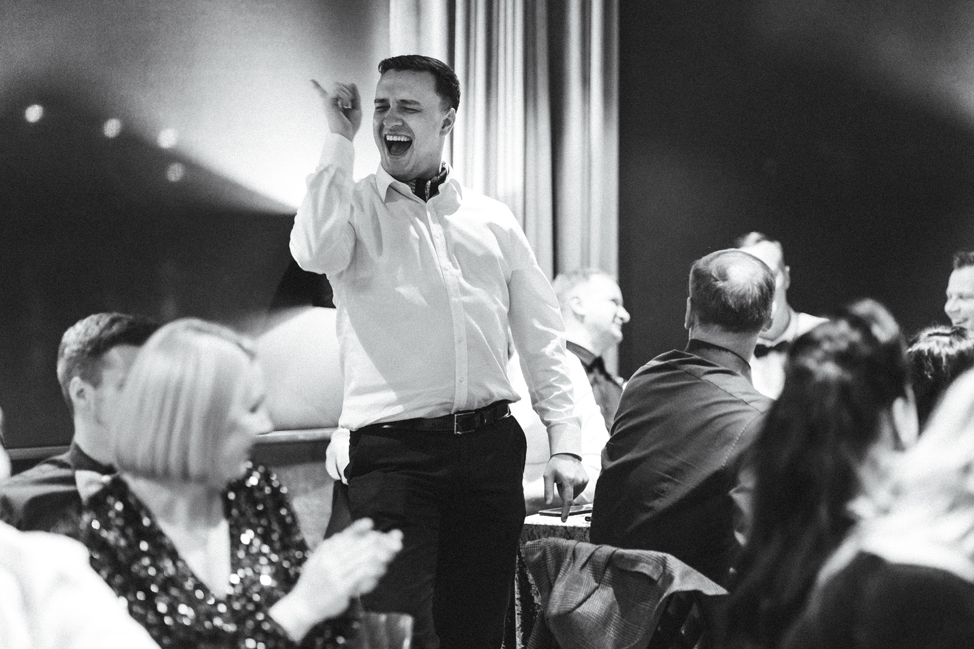 Įmonės vakarėlio akimirka