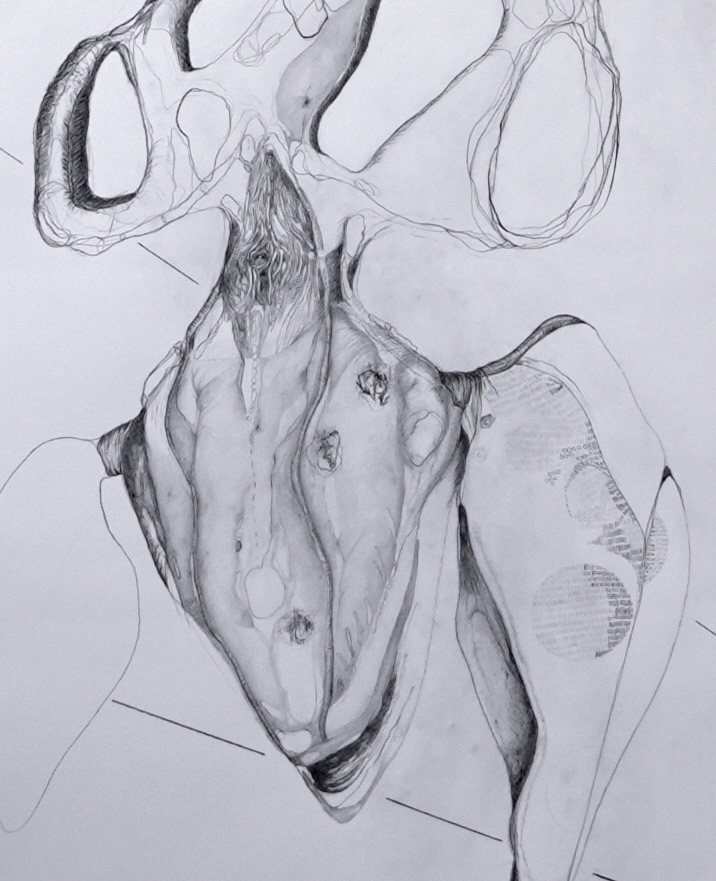 Fragile, potlood op papier (2 x 1.30, 2021))