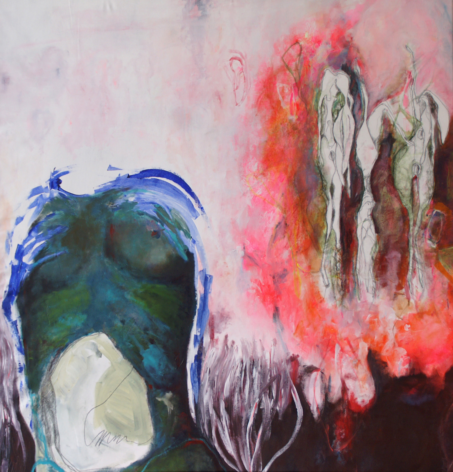 i am i , acryl on canvas (150 x 150) 2020