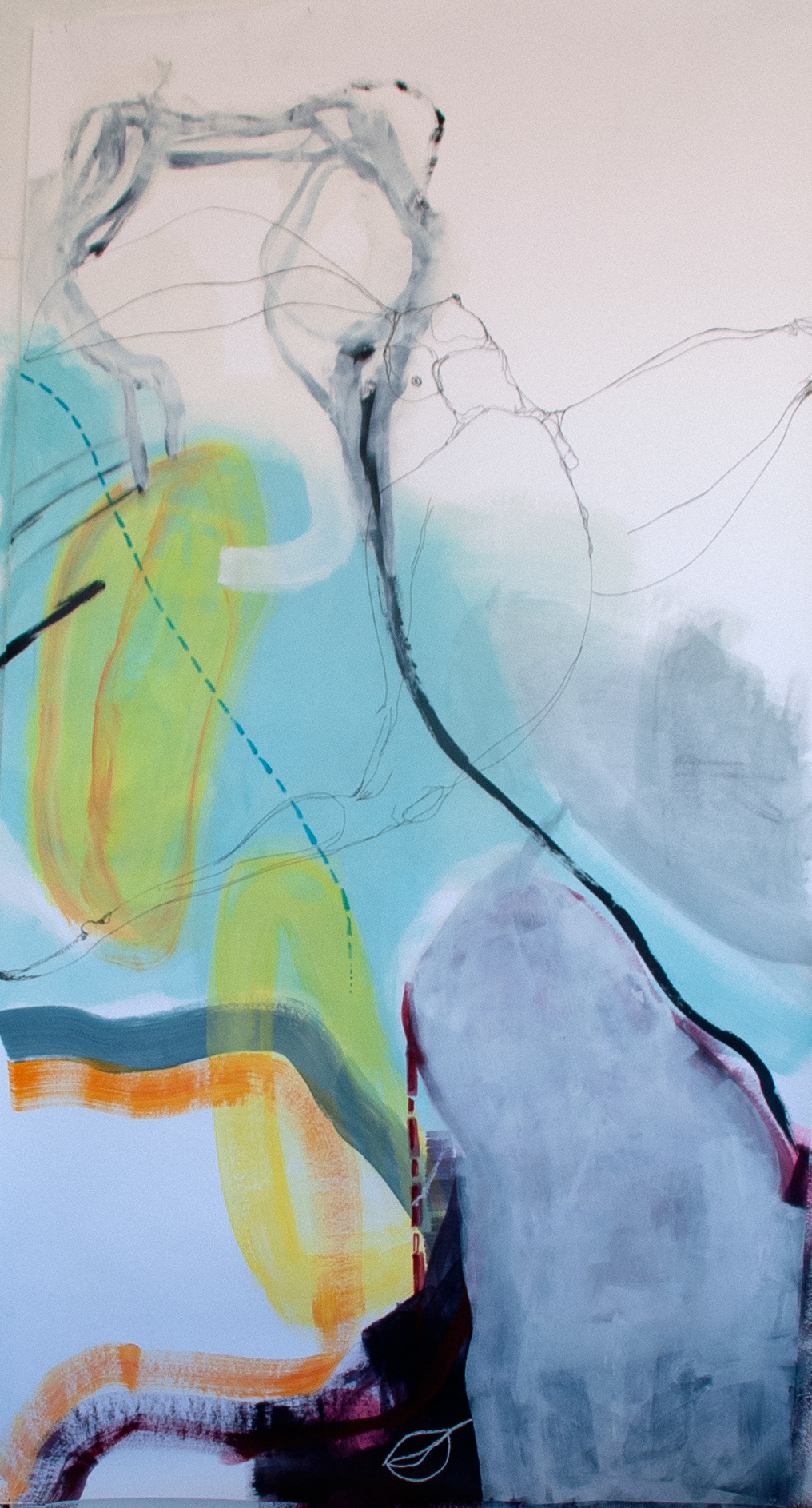 mixed media on paper 150 x 300 (2019)