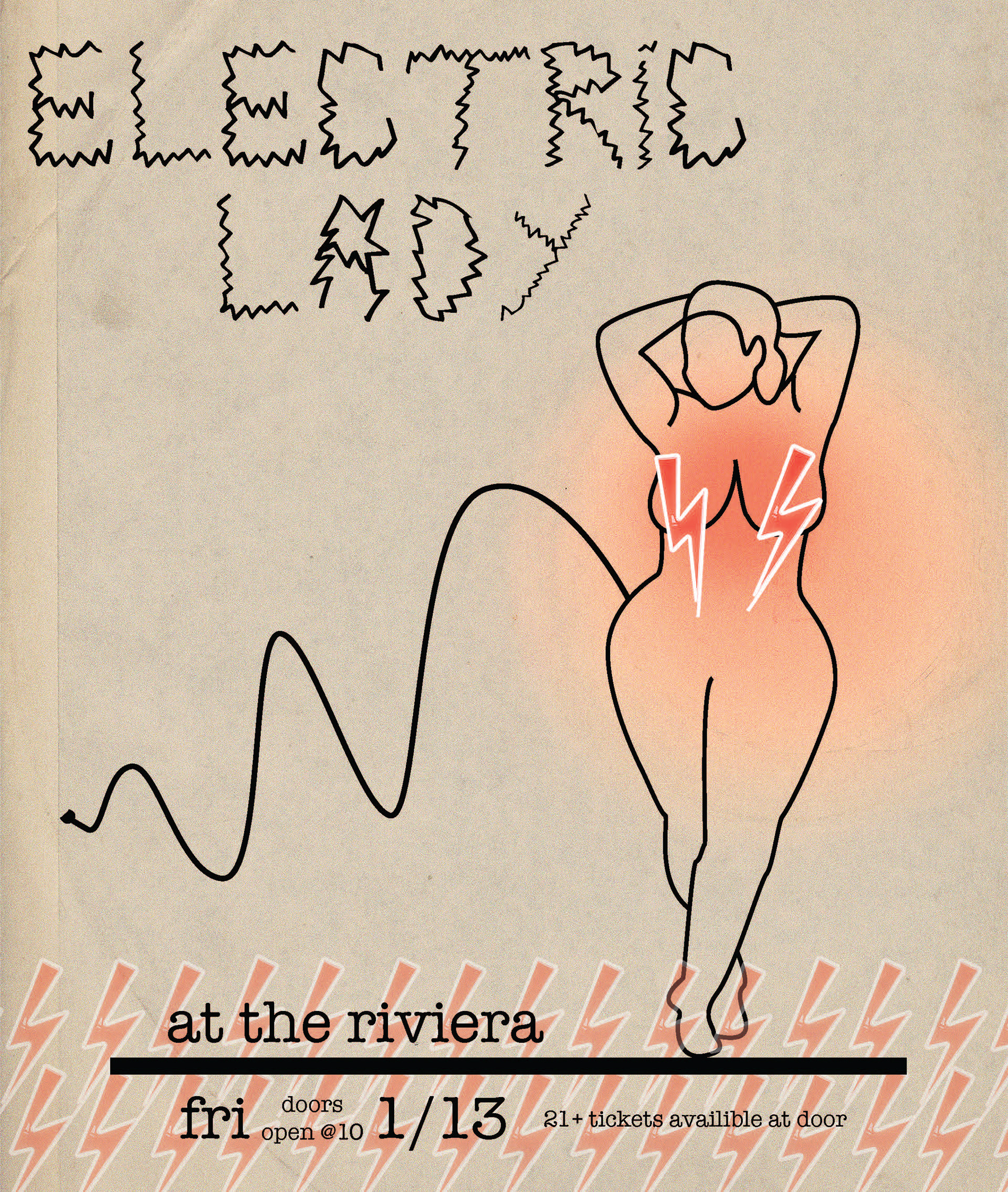 Mock up concert poster