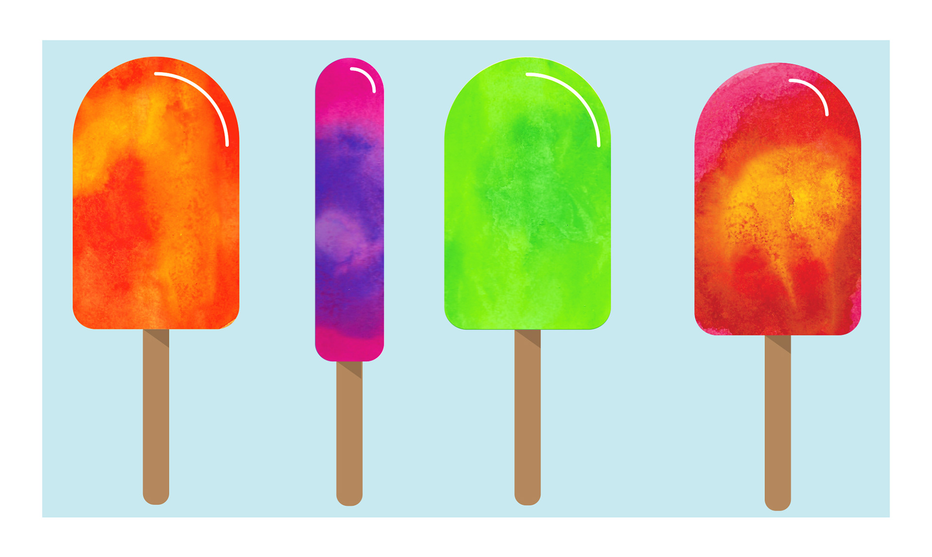 Popsicles in Adobe Illustrator (2019)