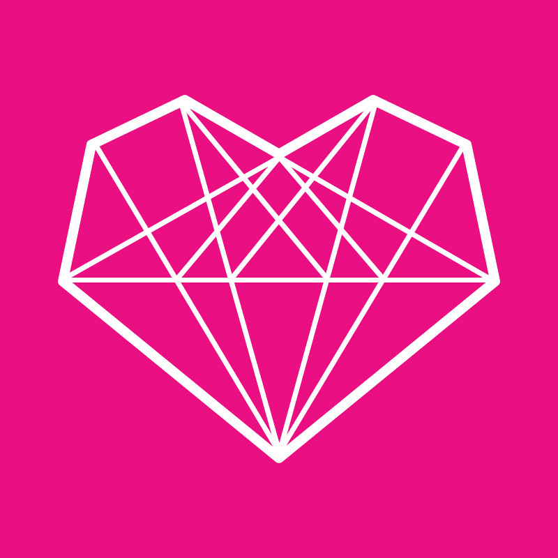 Diamond Heart in Adobe Illustrator (2019)