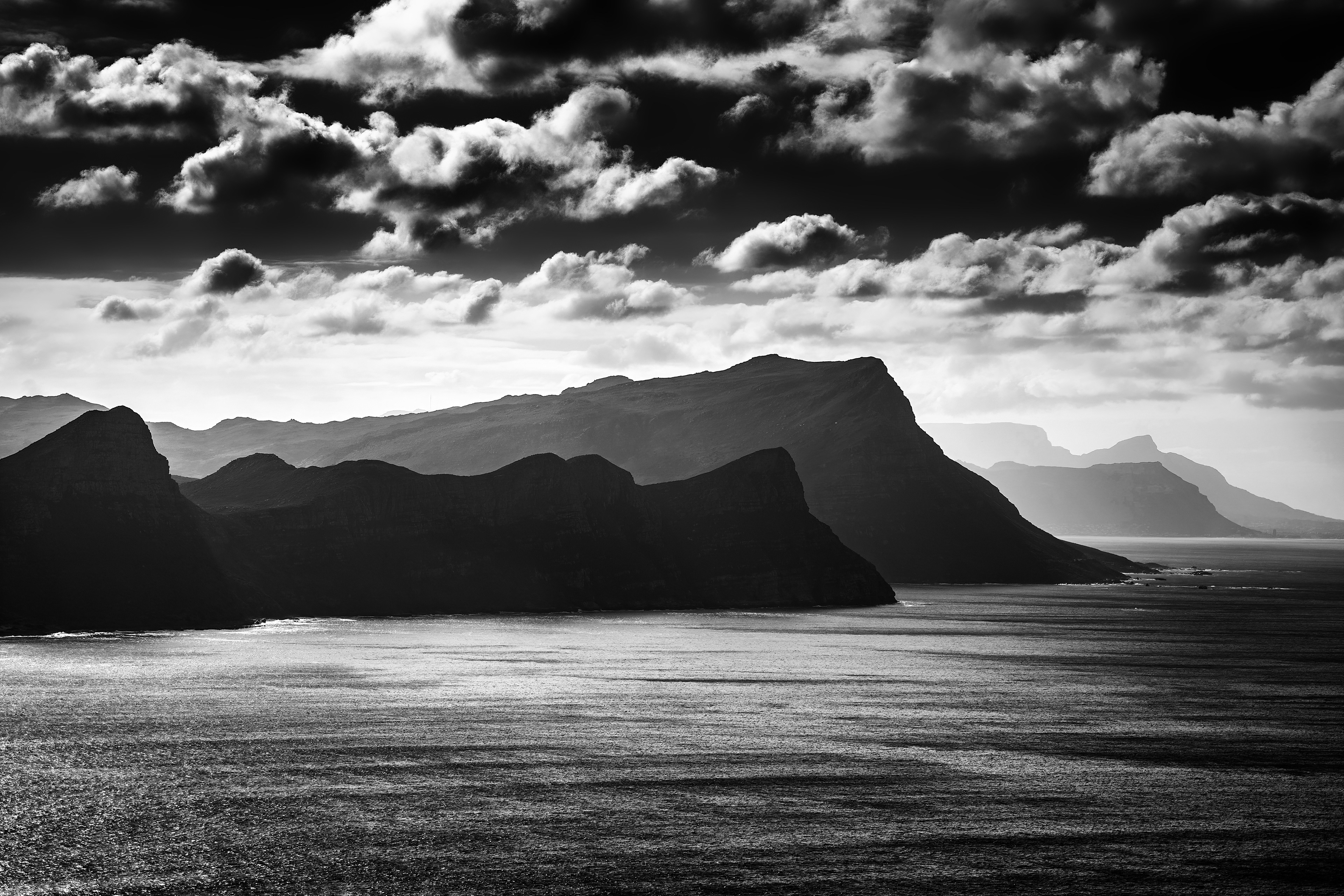 Views of the Cape Point mountain ranges, taken in the afternoon light.